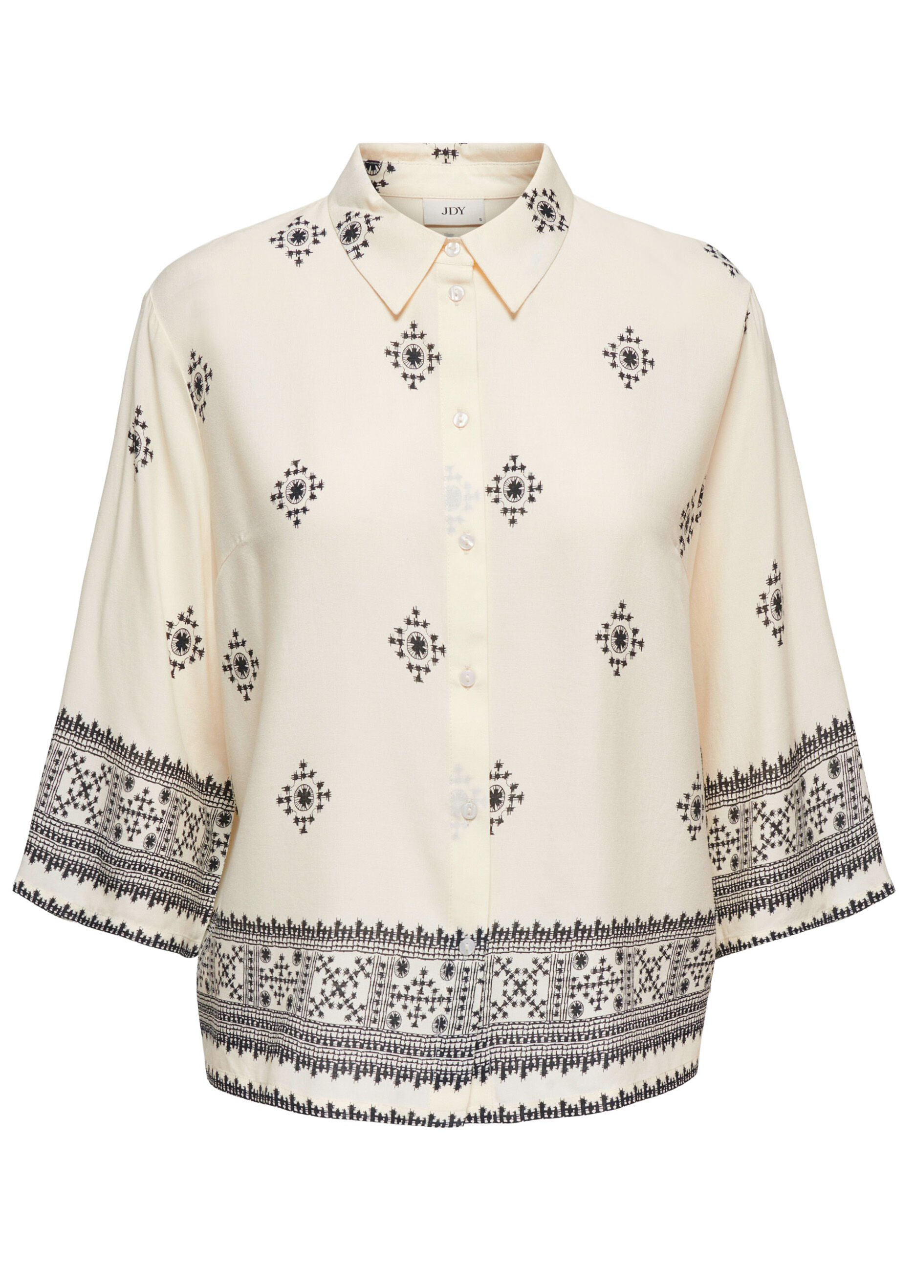 Camicia loose fit con maniche a 3/4_5