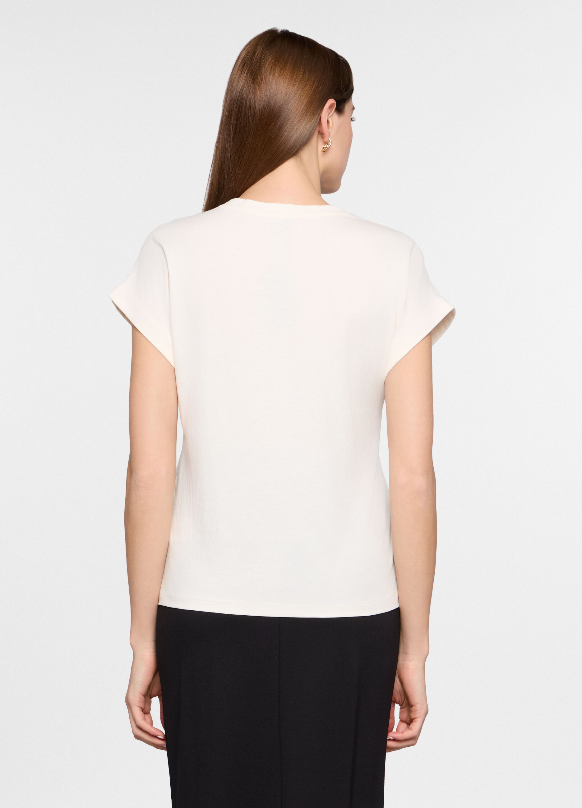 T-shirt girocollo donna_1