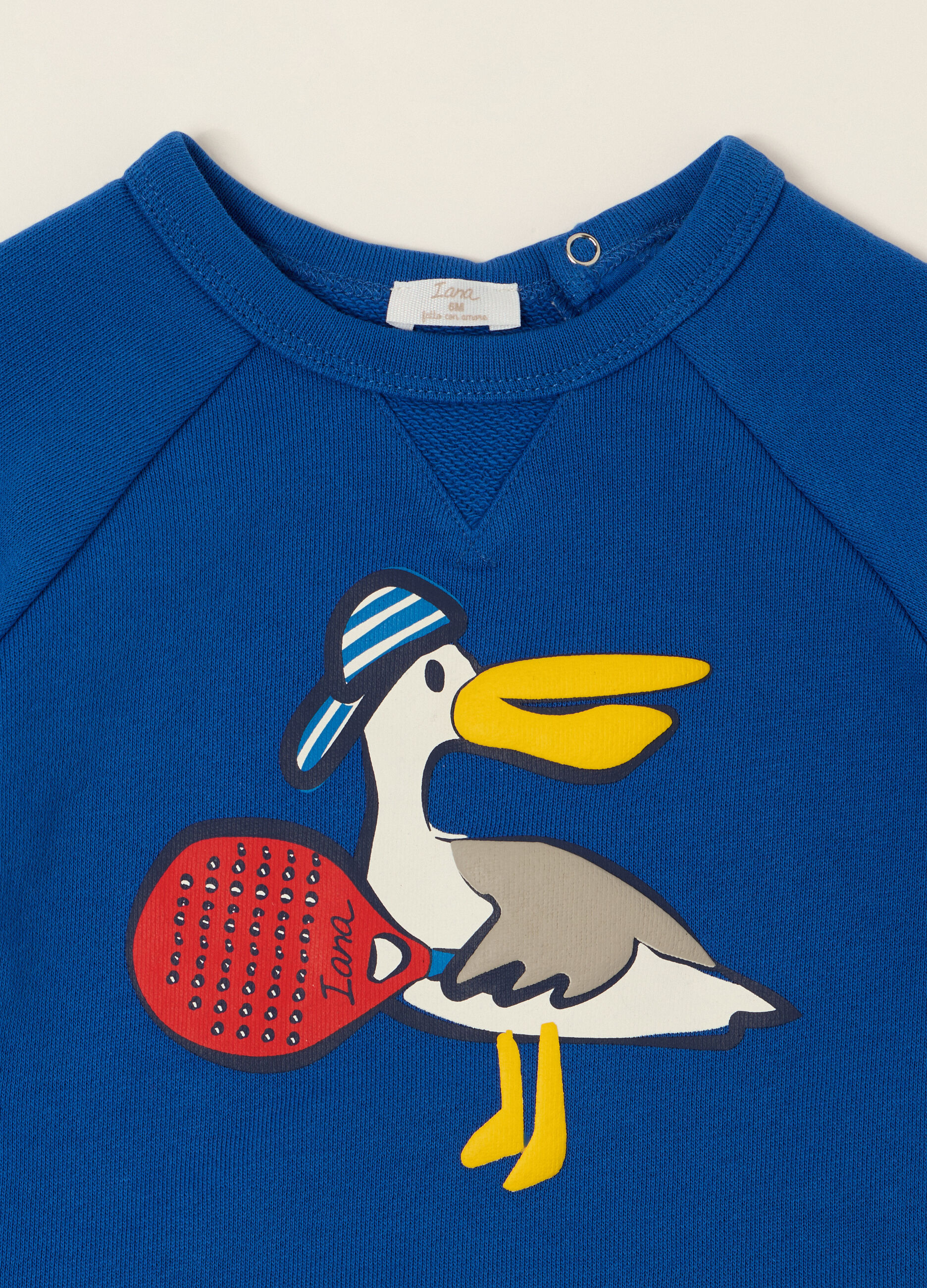 Felpa blu in cotone organico_2