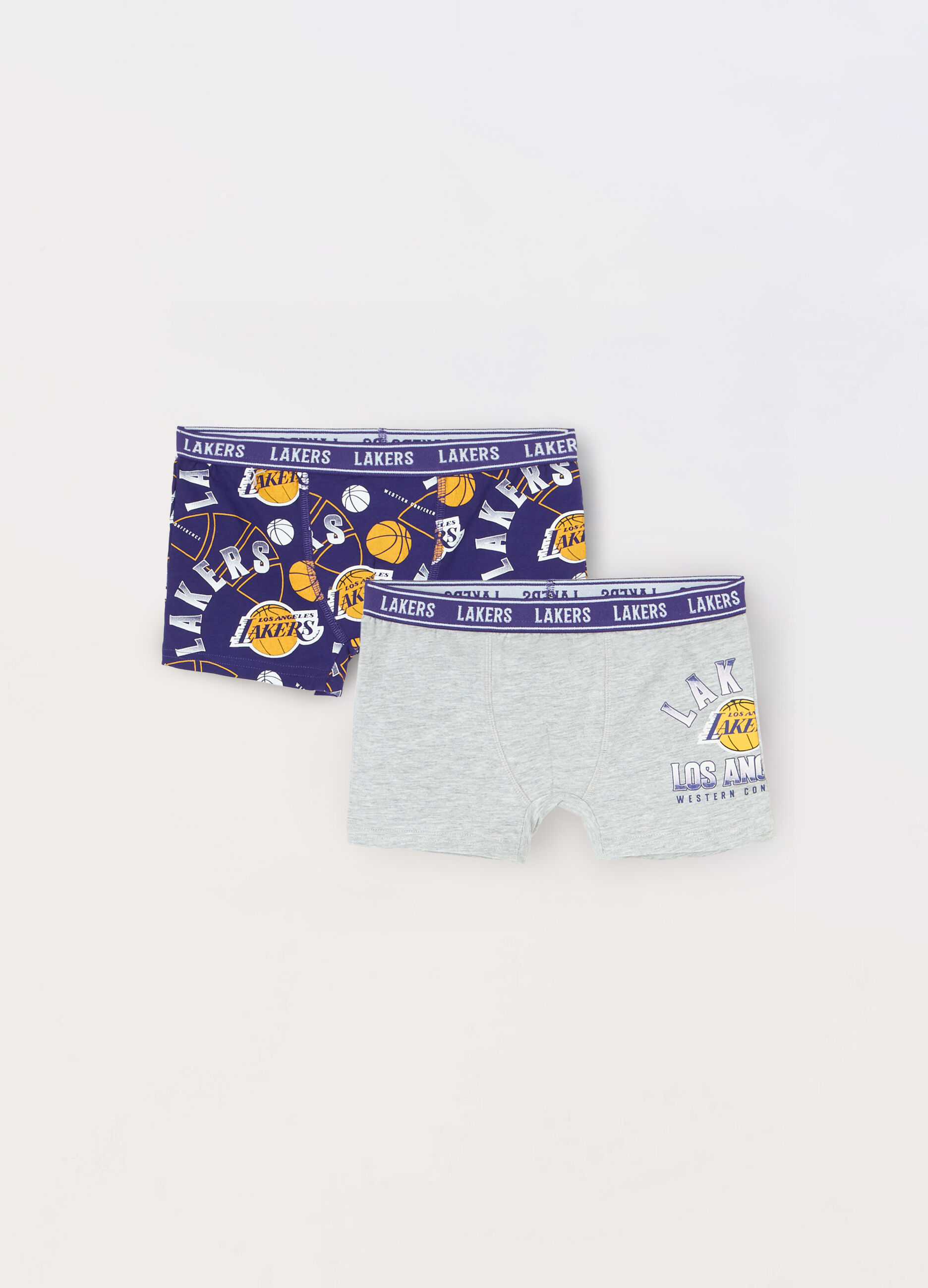 Pack 2 boxer NBA in cotone stretch ragazzo