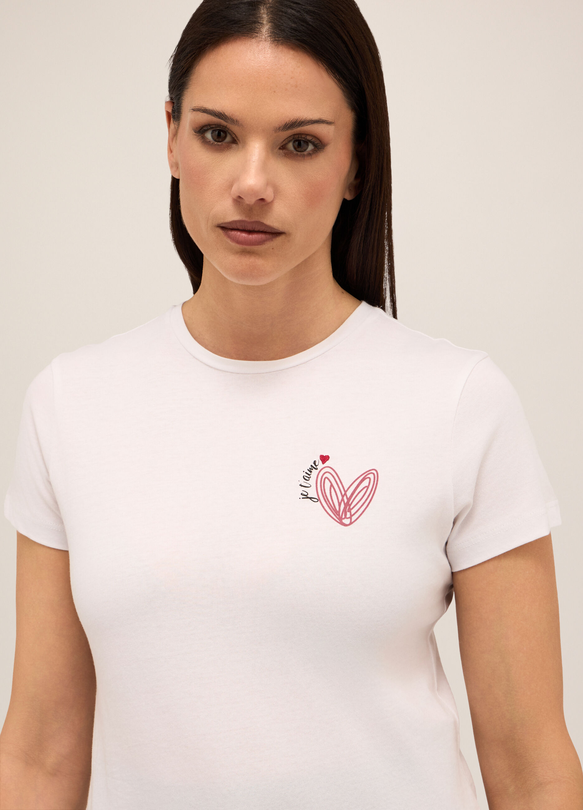 T-shirt in puro cotone donna_2