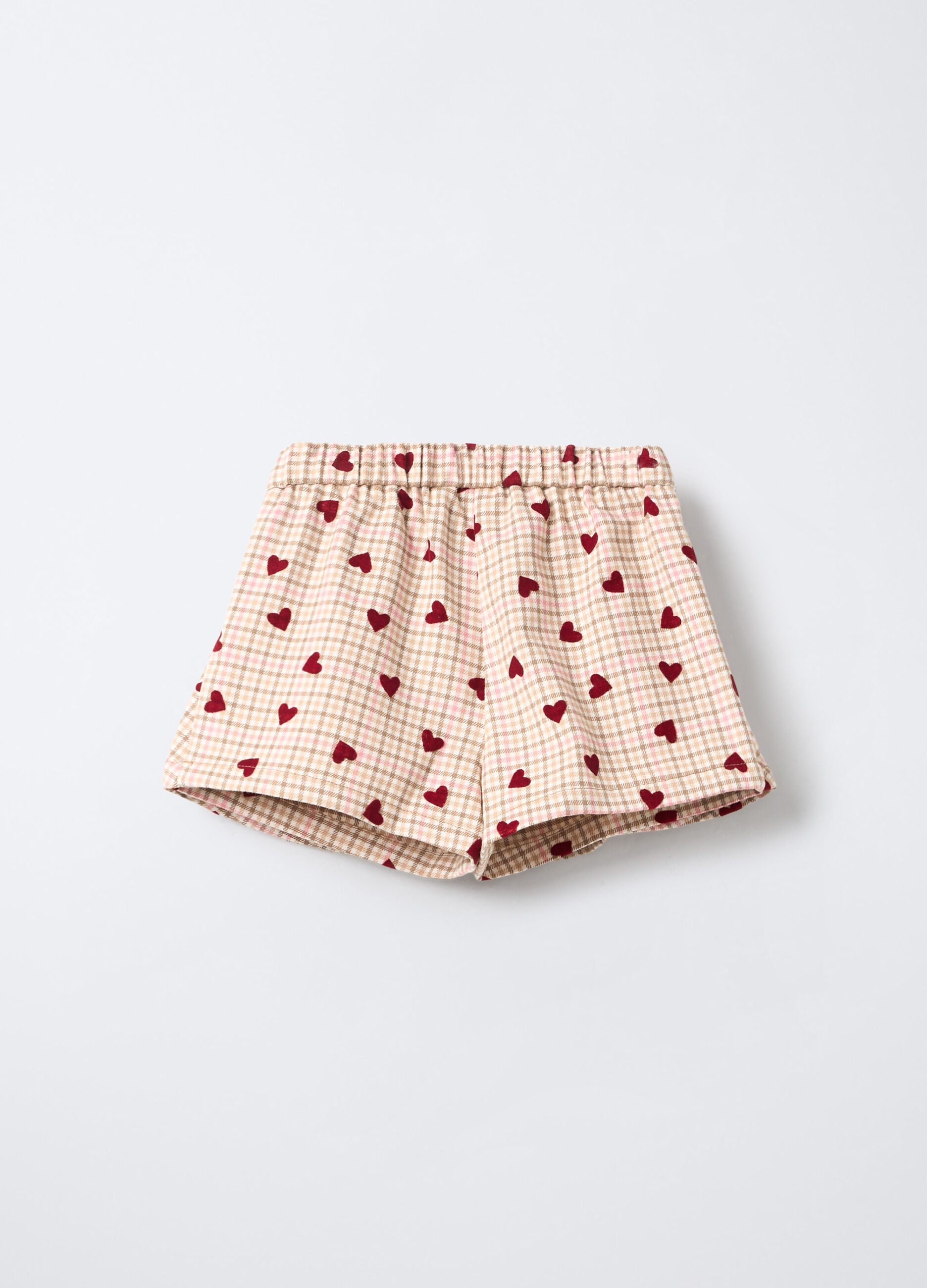 Gonna-pantalone in flanella misto viscosa bimba_1