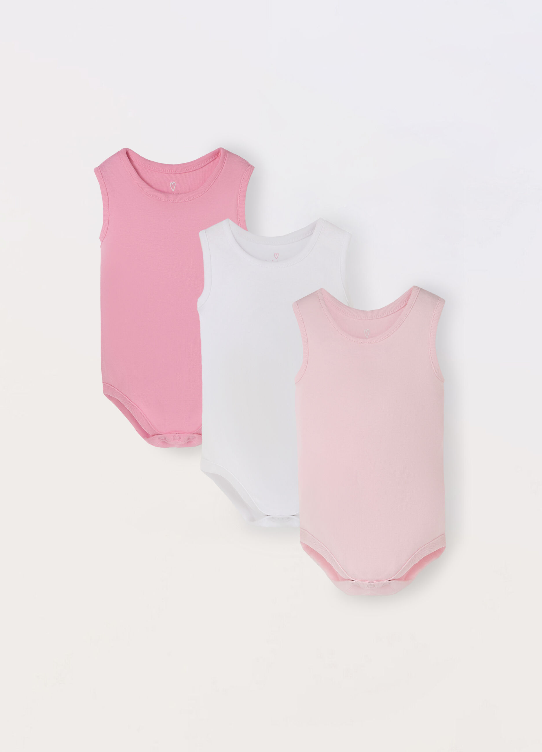 Pack 3 body in puro cotone neonata_0