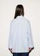 Camicia over fit con collo alla francese in popeline donna_2