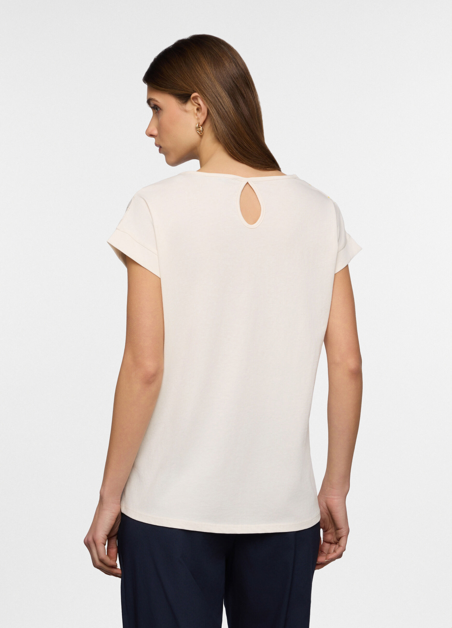T-shirt girocollo donna_1