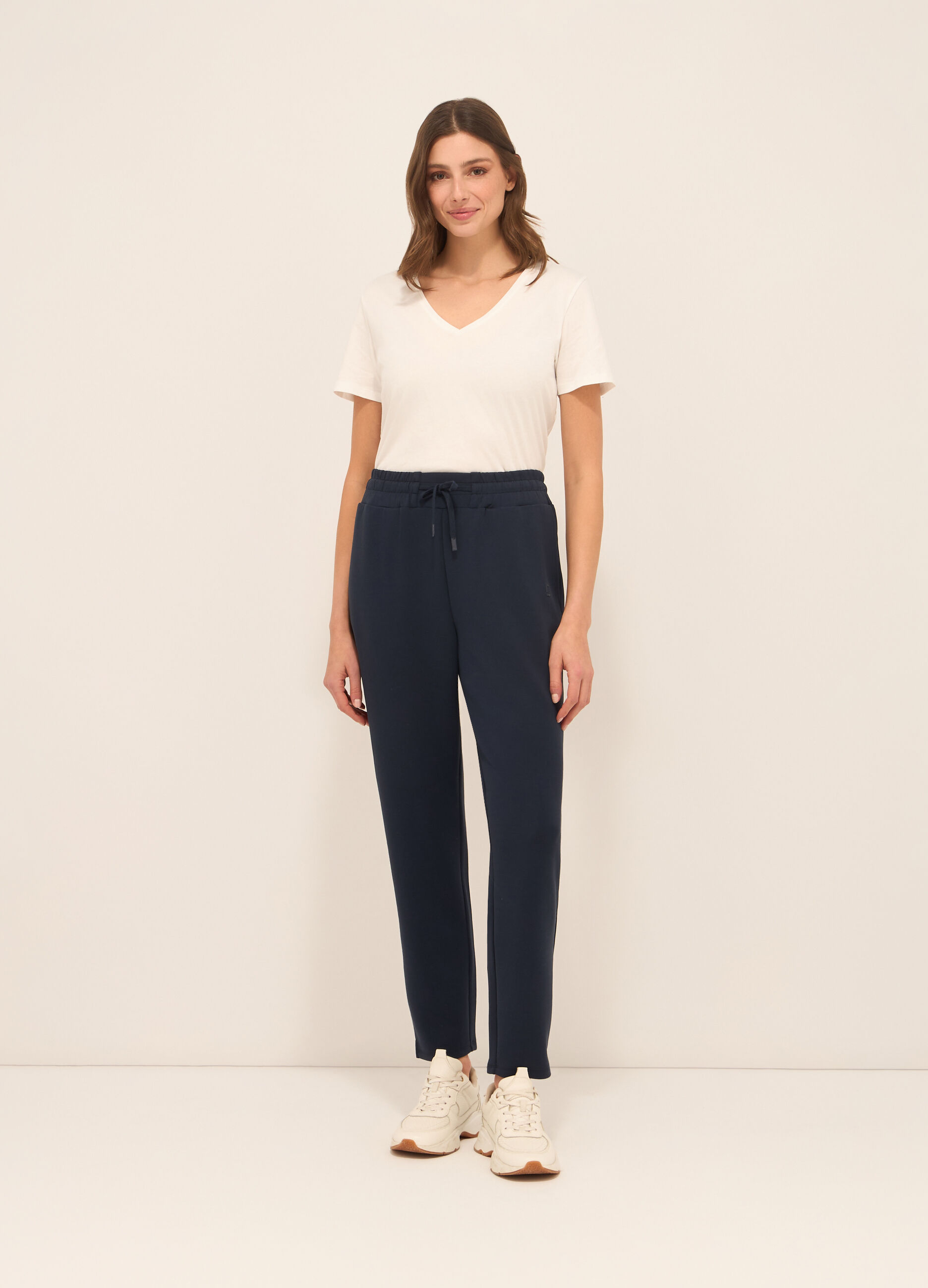 Jogger in jersey di misto modal donna_0