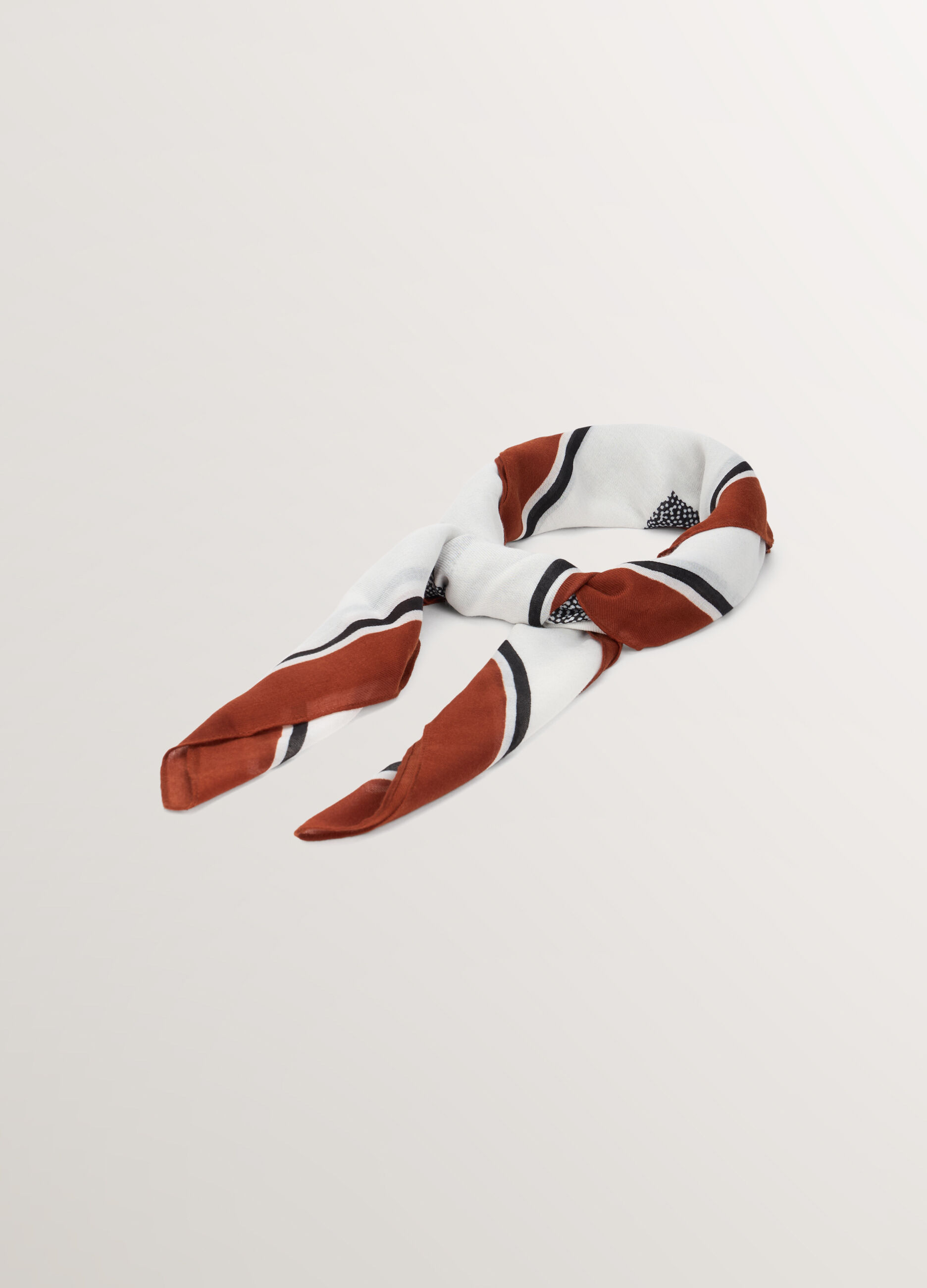Foulard con stampa donna_0