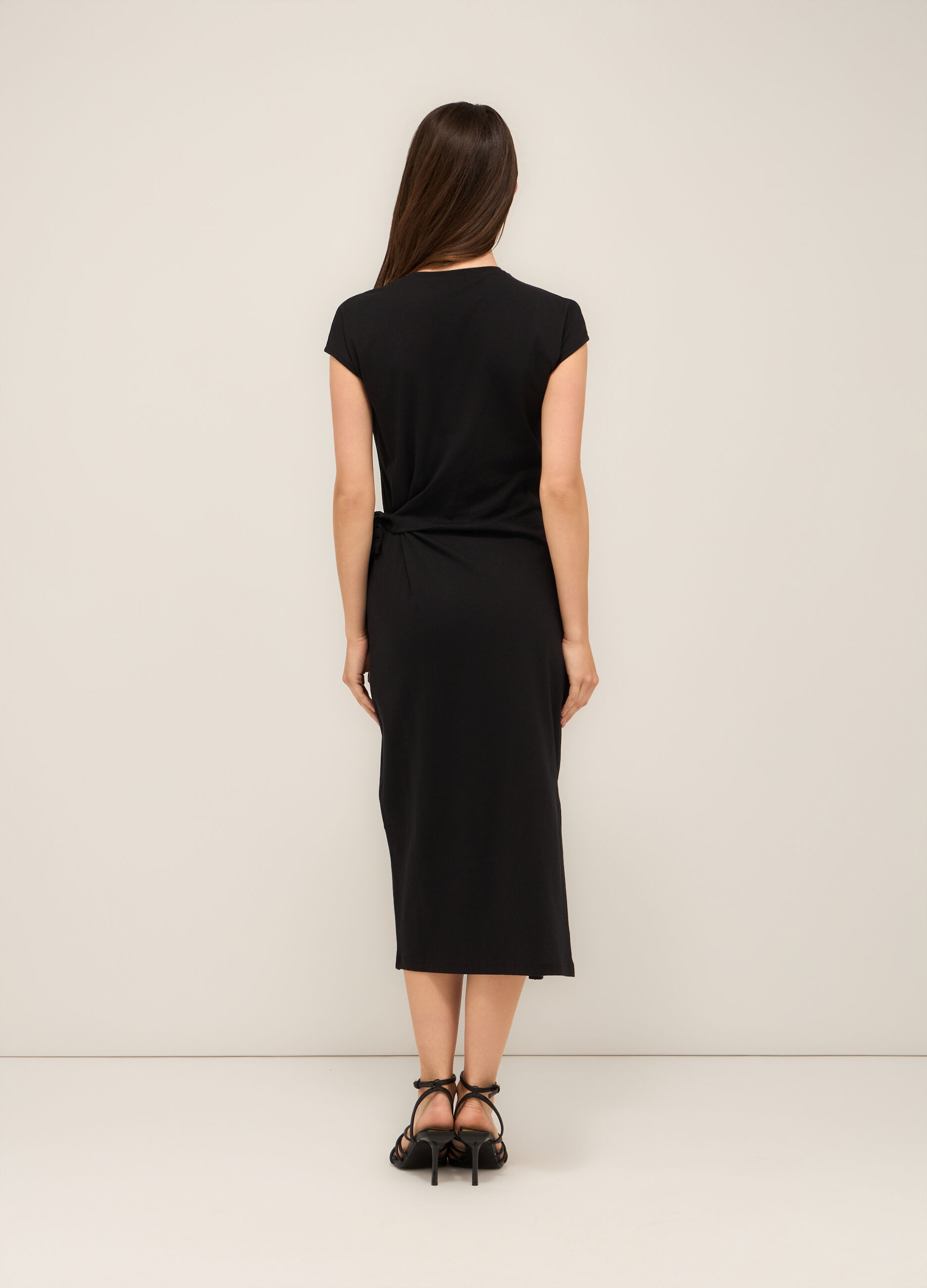 Abito lungo in jersey di puro cotone donna_1