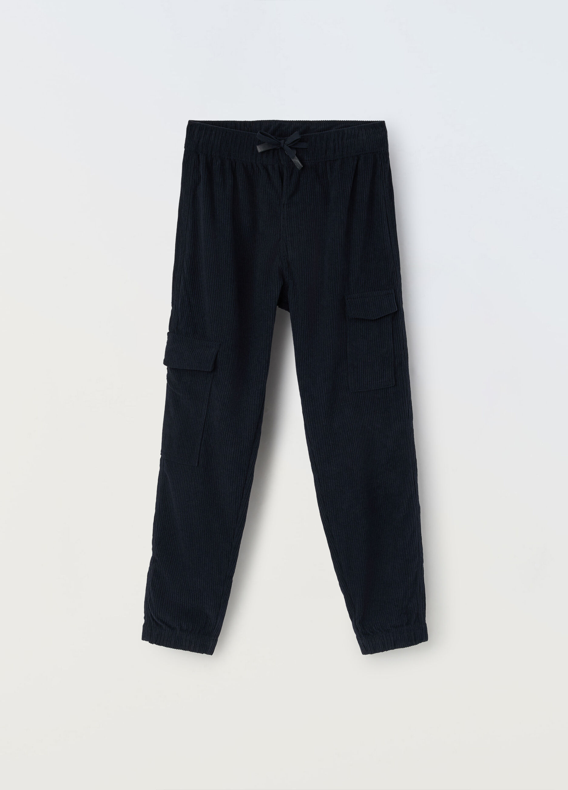 Jogger in velluto a coste ragazzo_0