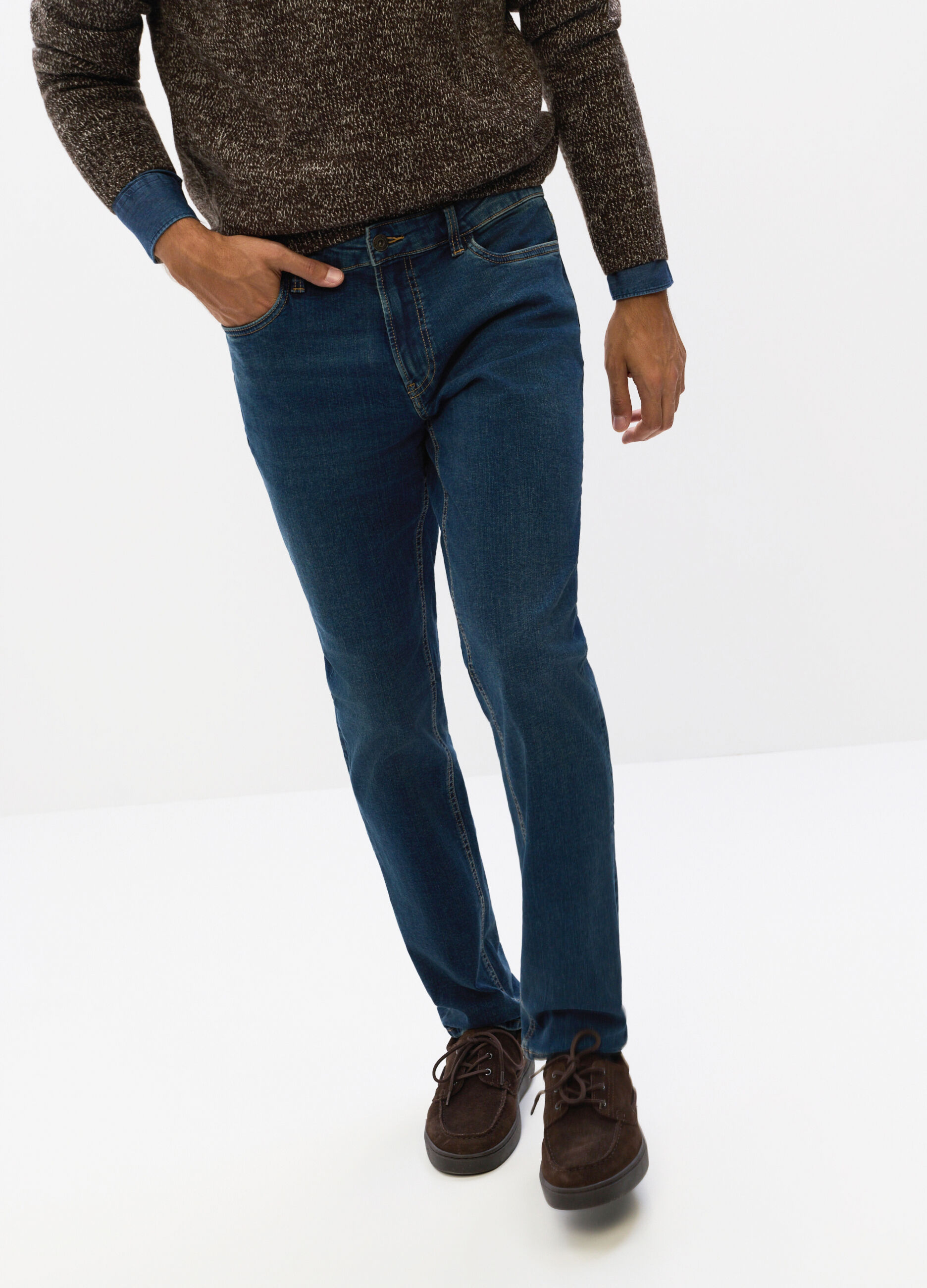 Jeans slim fit in denim stretch uomo_1