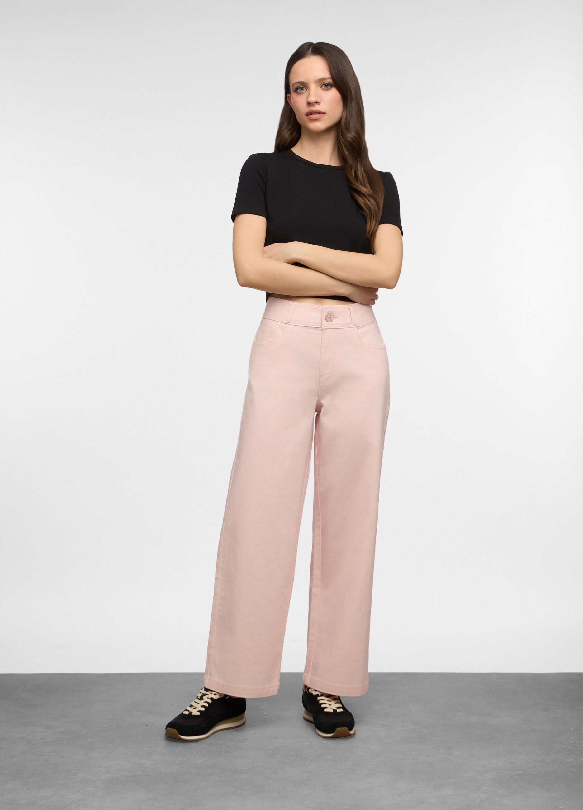 5 Tasche fit Culotte in cotone trattato donna_0