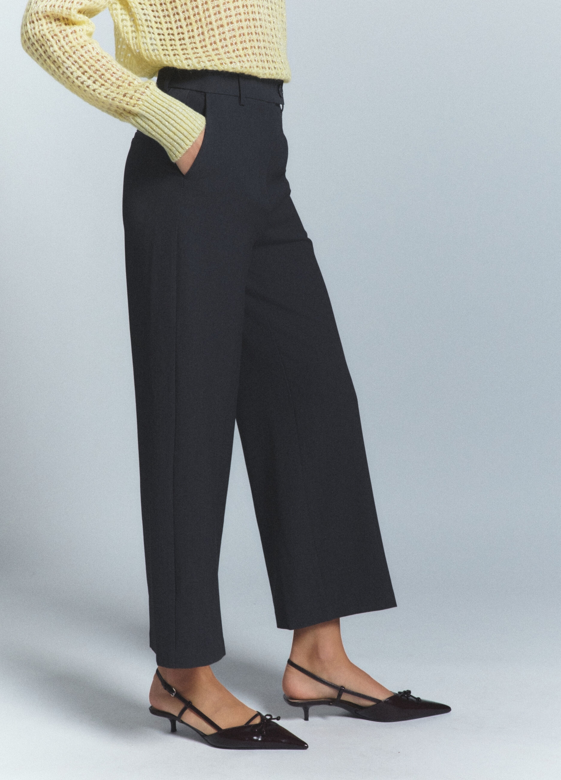 Pantaloni Formal Fit misto viscosa stretch donna_3