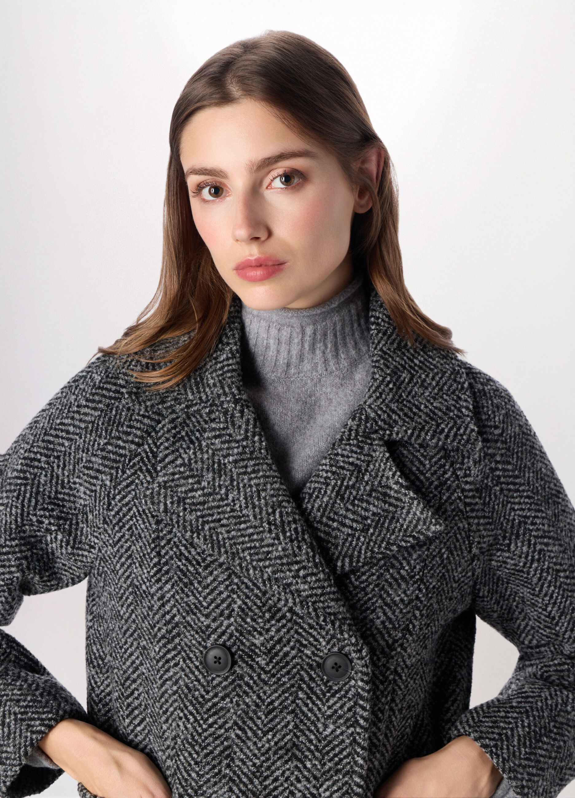 Giacca doppio petto misto lana donna_2