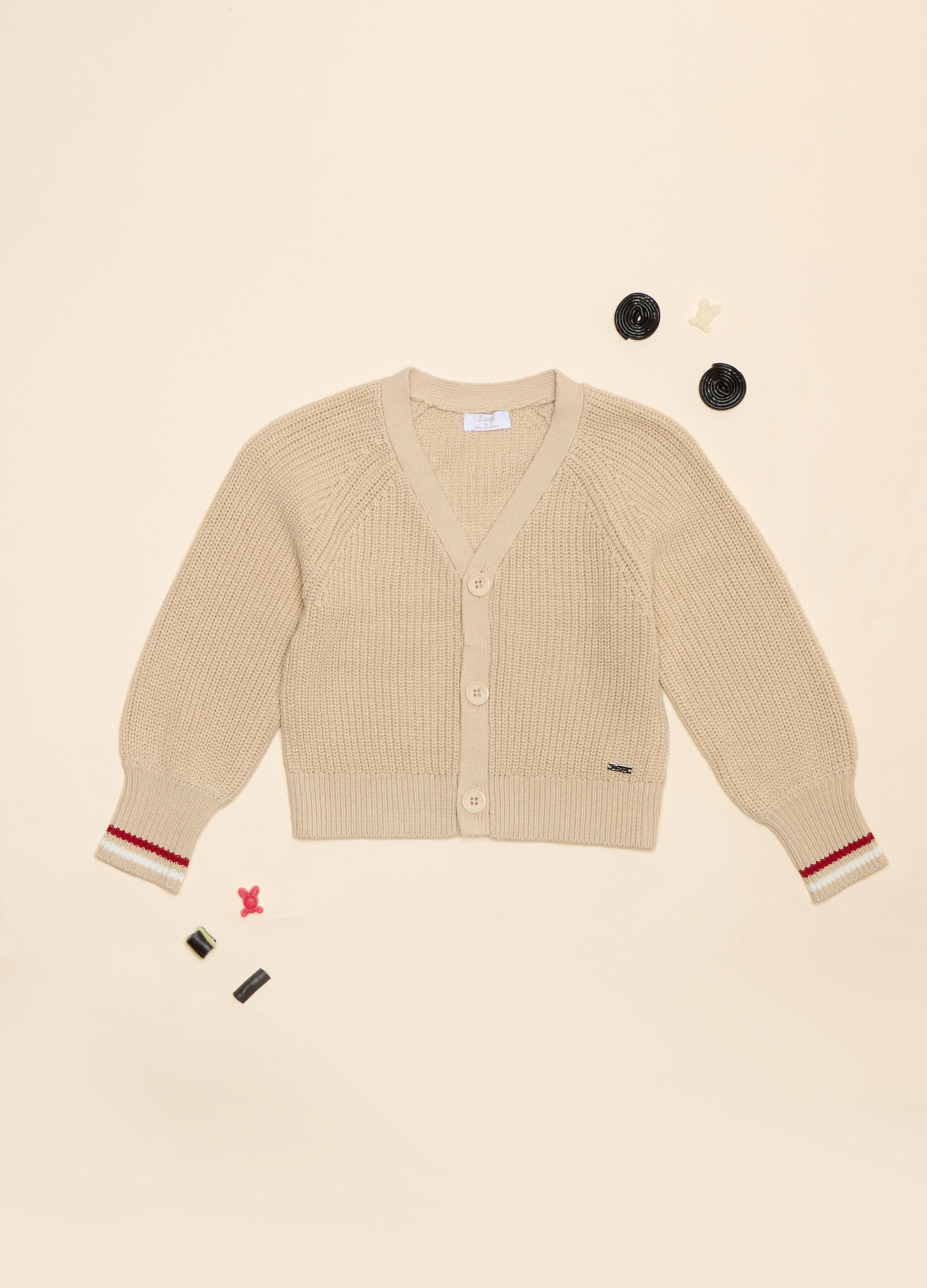 Cardigan tricot misto cotone_0