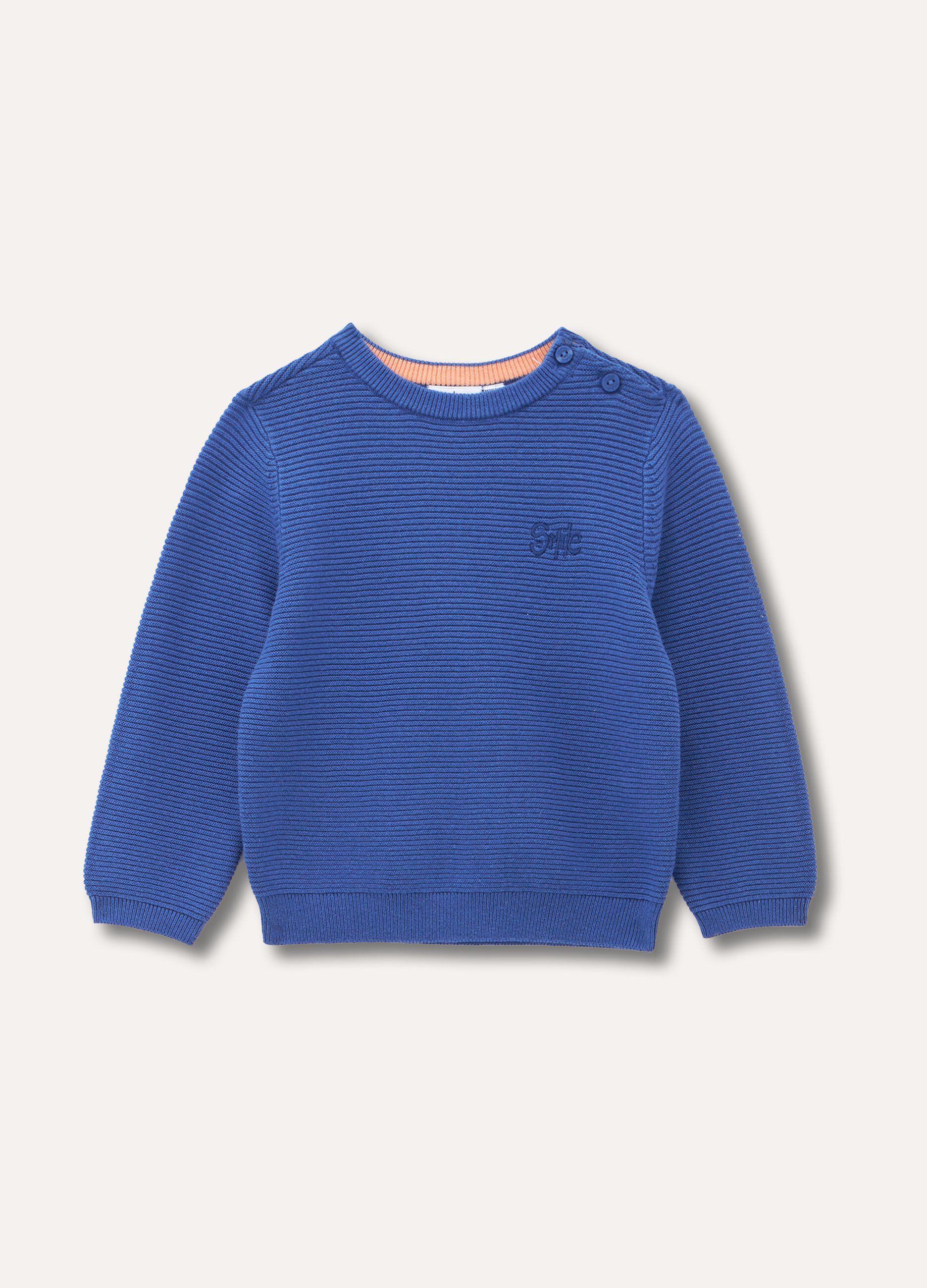 Tricot in costina di puro cotone neonato_0