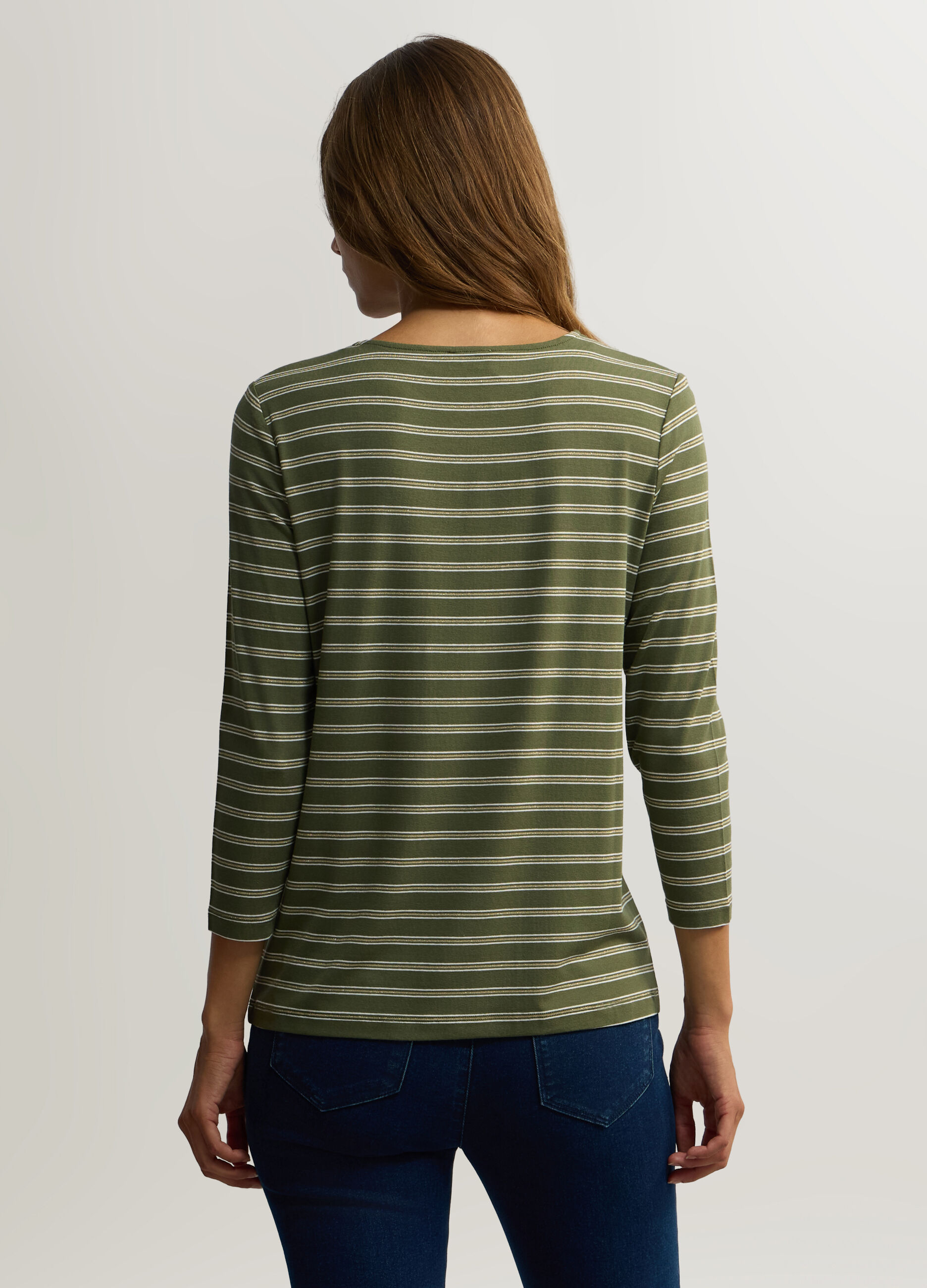 T-shirt girocollo stretch donna_1