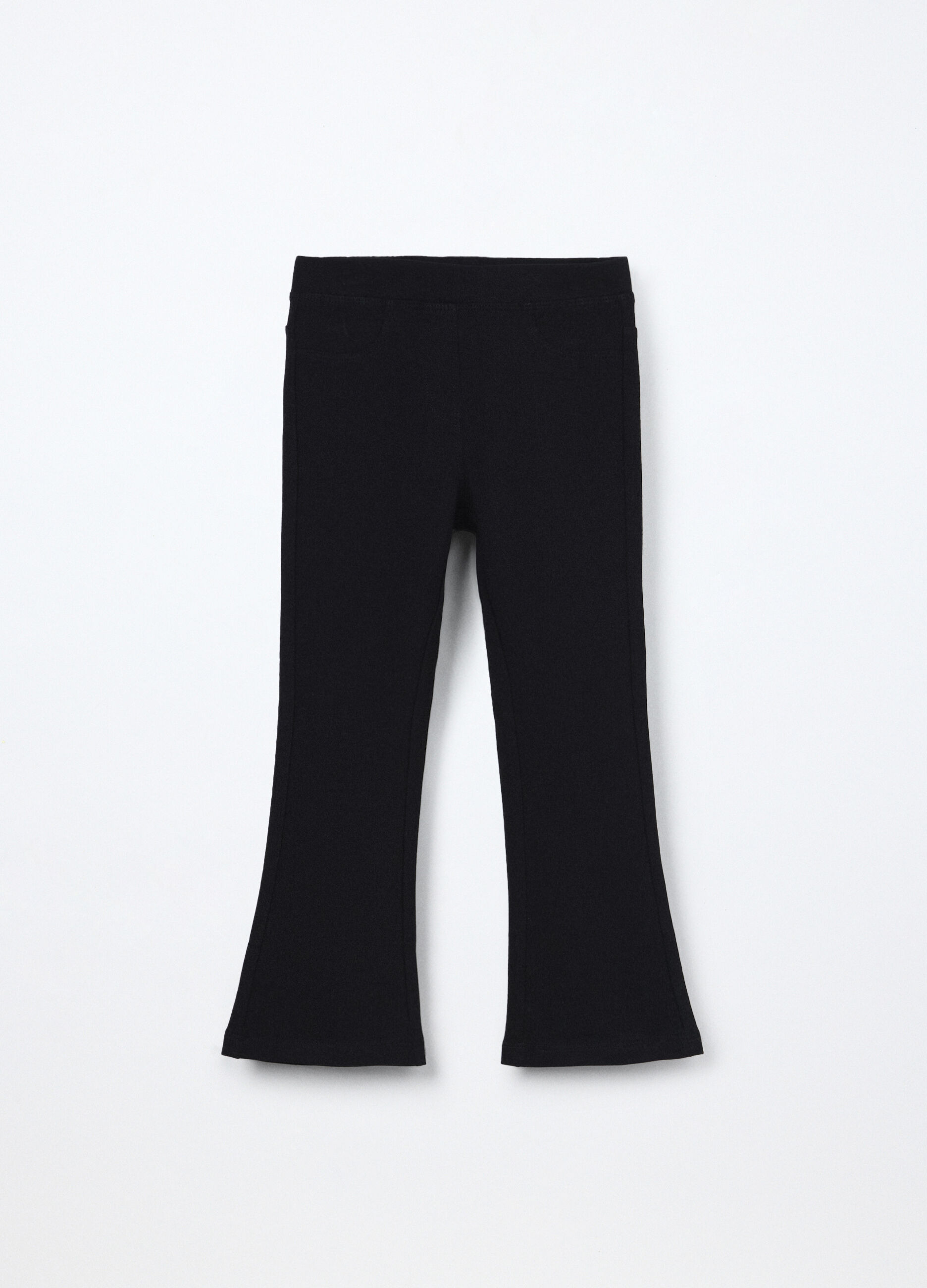 Treggings flare fit in cotone stretch bambina_0