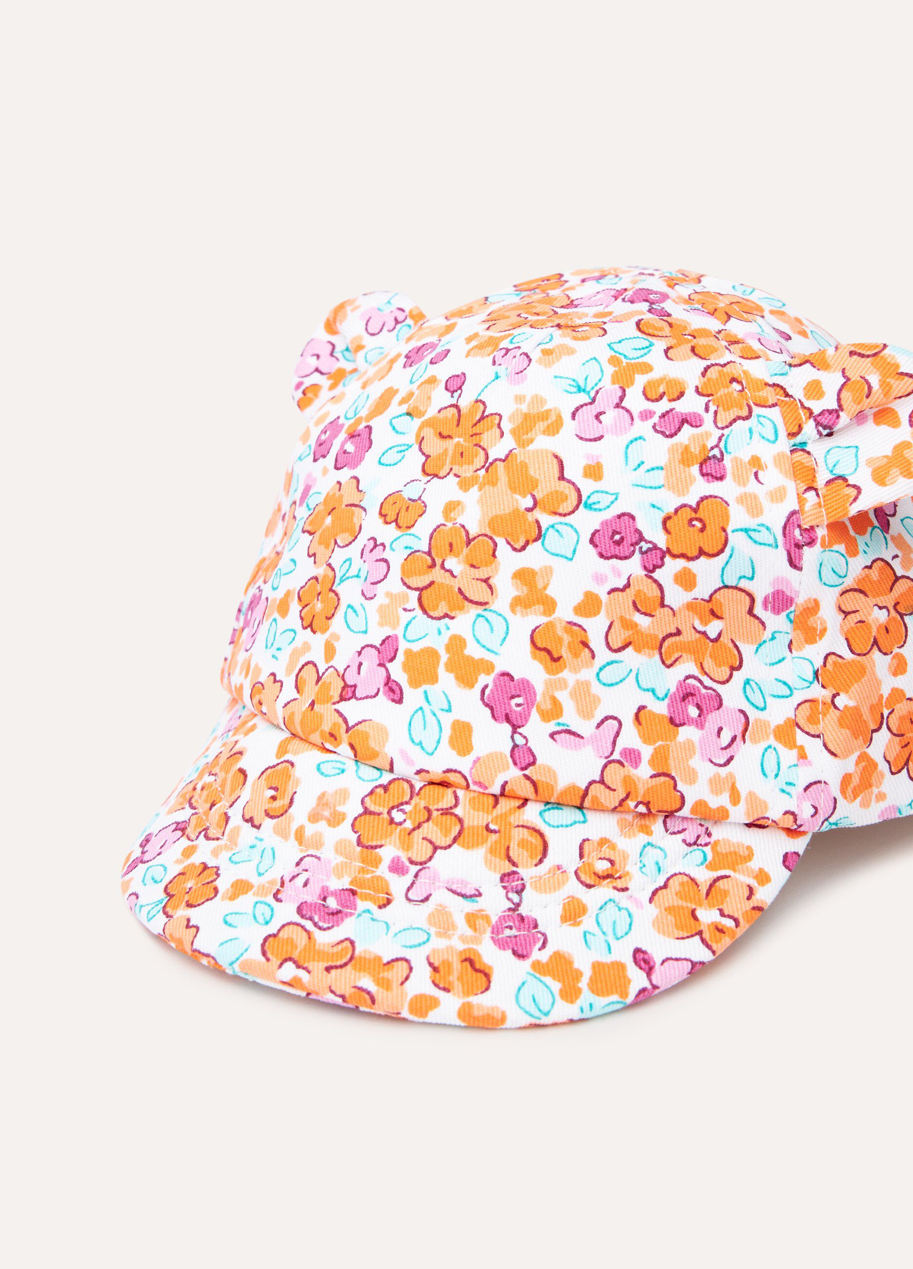 Cappello da baseball in puro cotone neonata_1