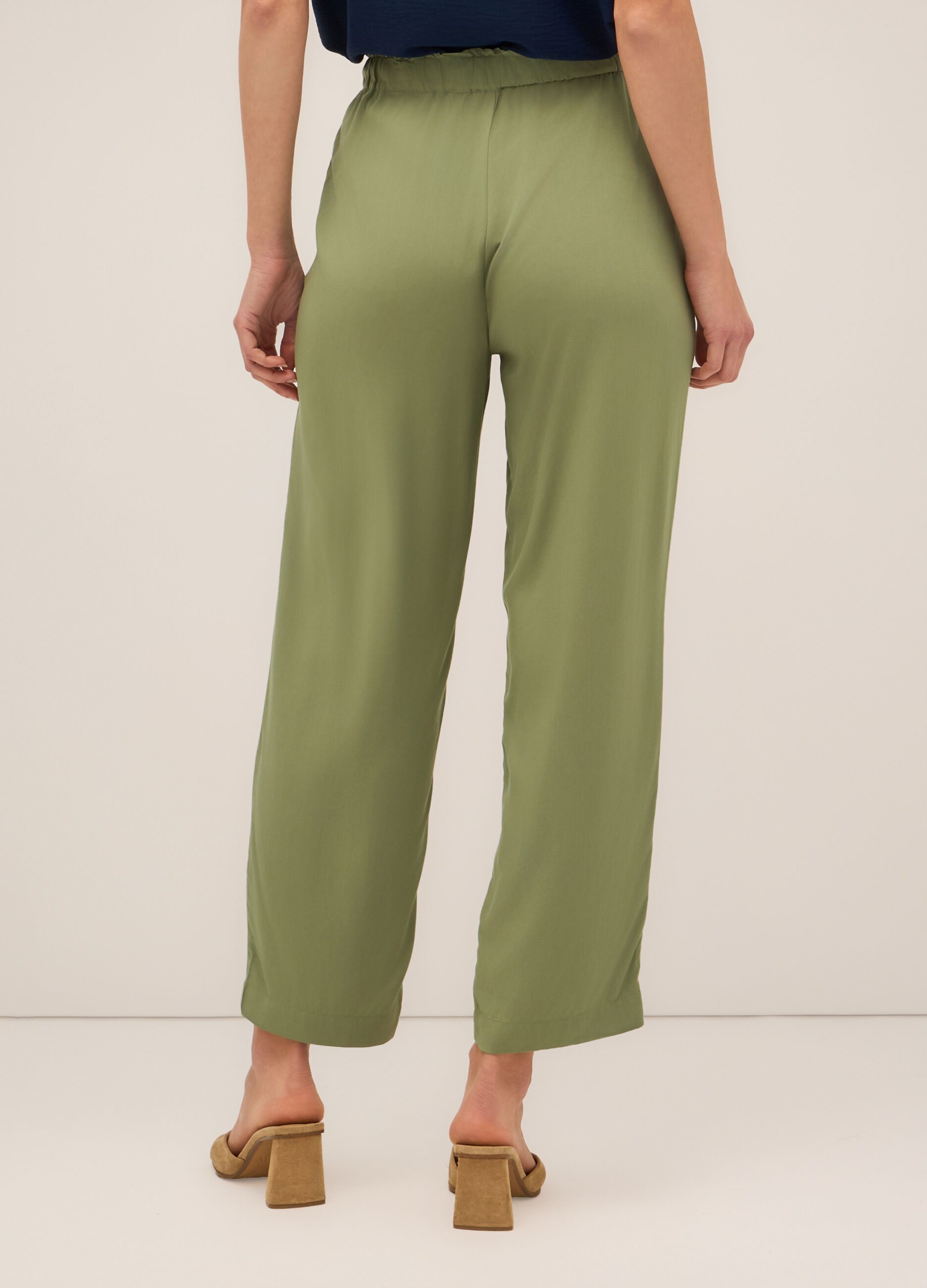 Jogger in pura viscosa donna_1