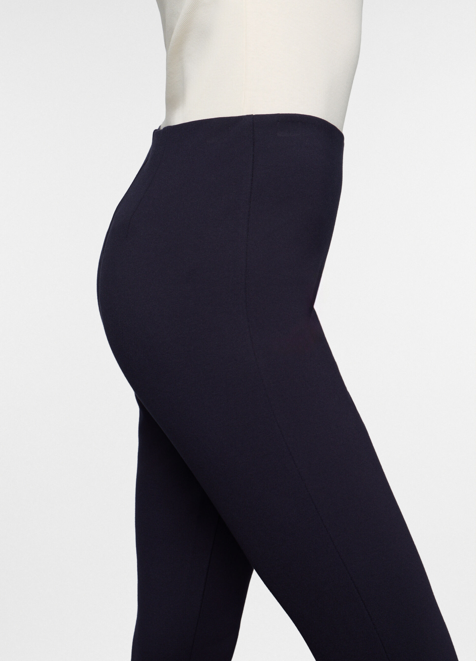 Leggings slim fit in punto Milano stretch donna_2