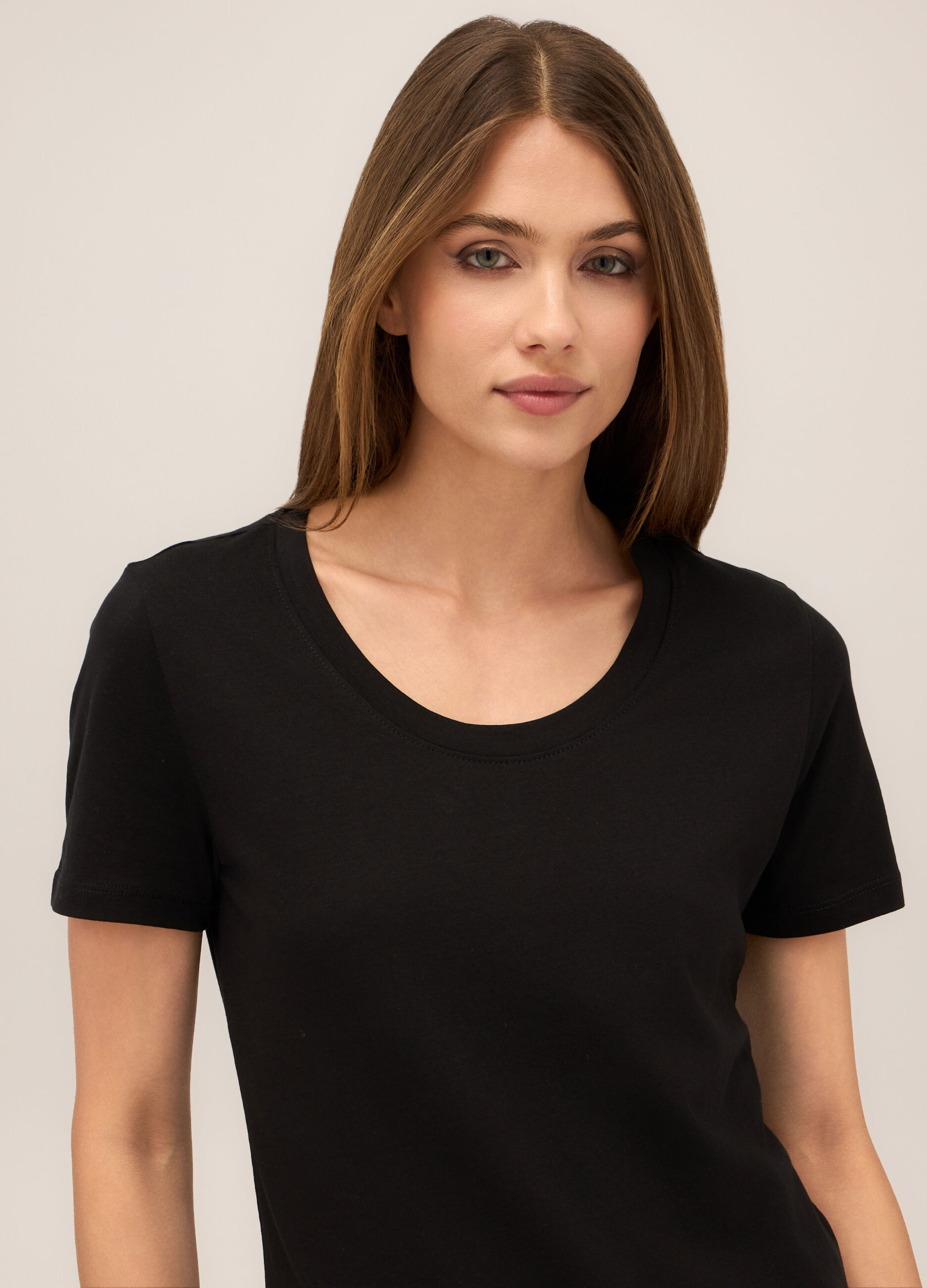T-shirt in puro cotone donna_2
