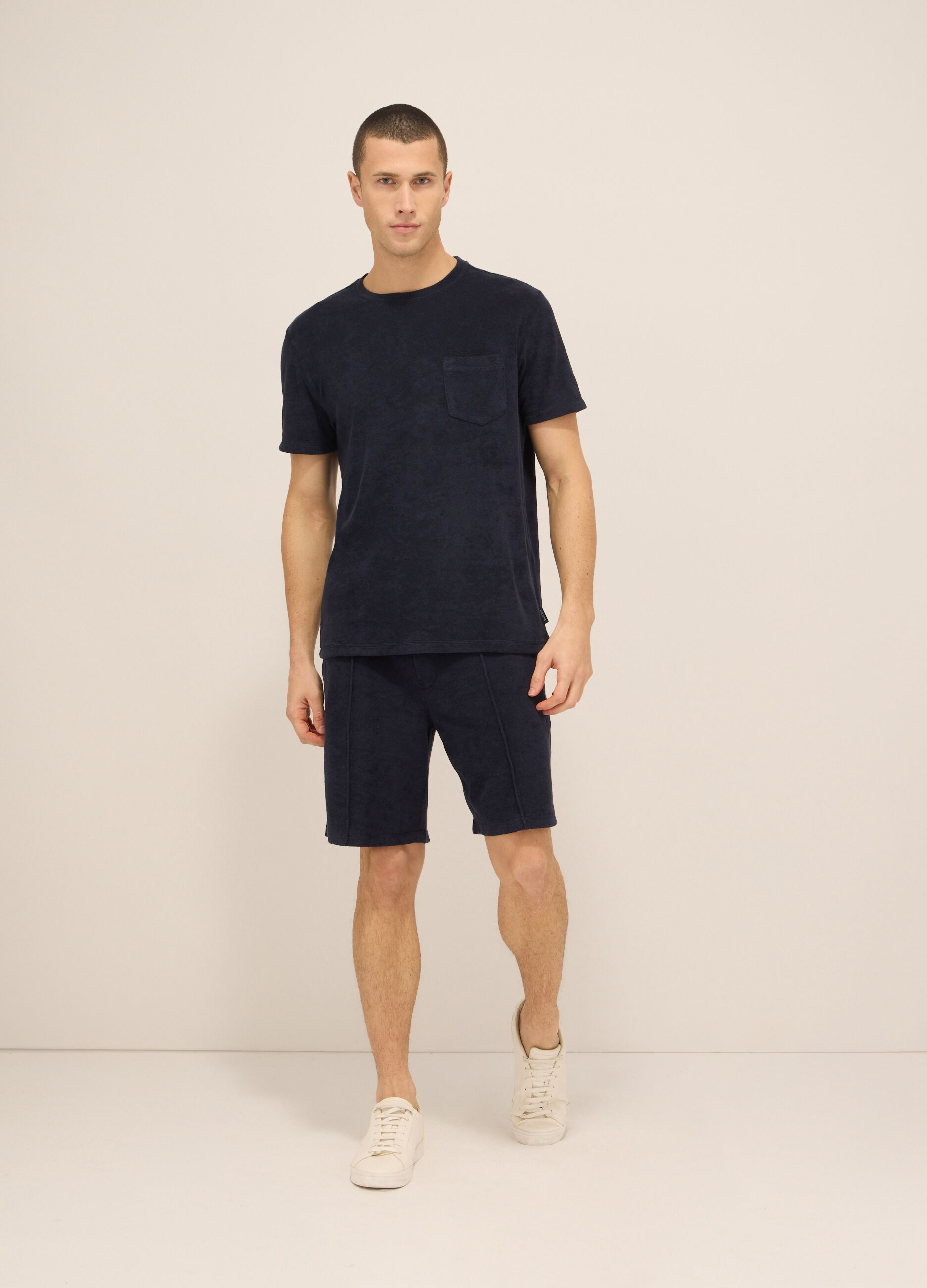 Short in spugna di cotone uomo_0