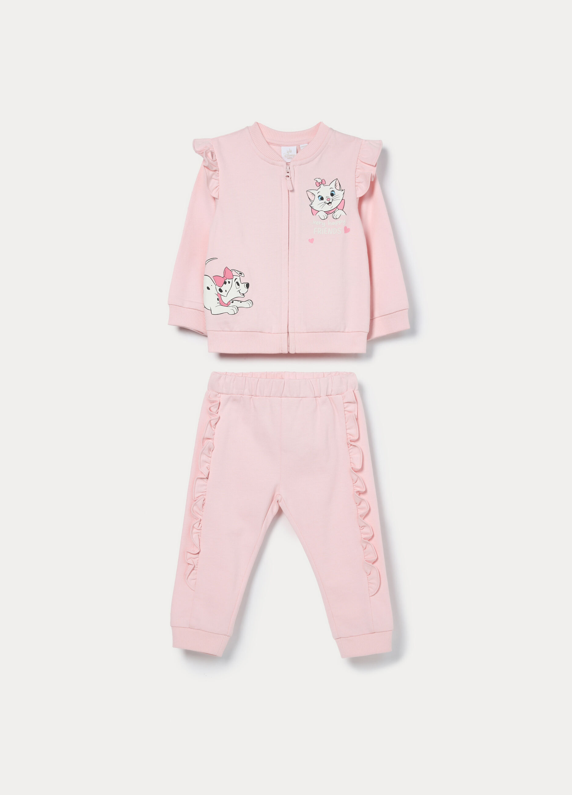 Jogging Disney set in french terry di puro cotone neonata_0