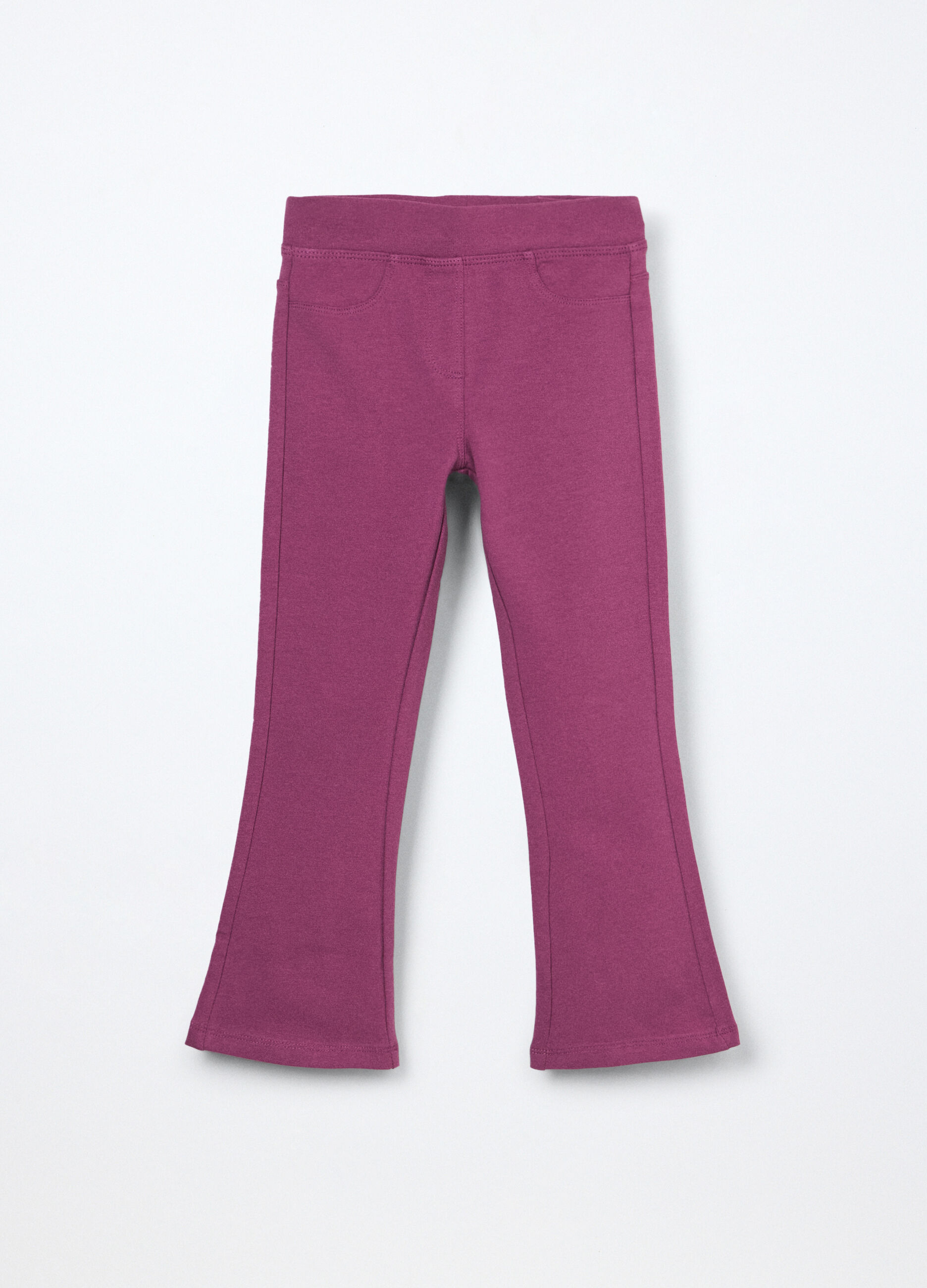 Treggings flare fit in cotone stretch bambina_0