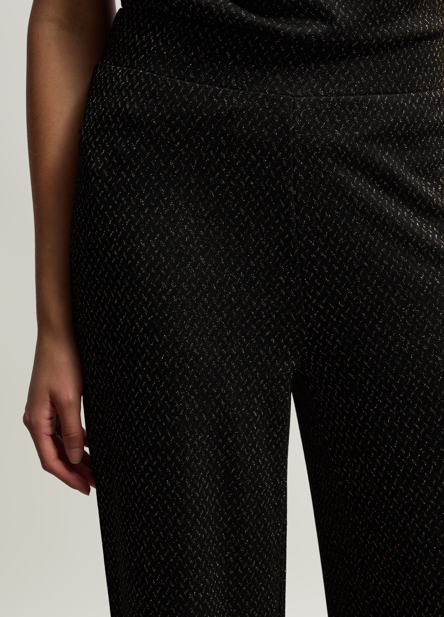 Pantaloni Wide Leg misto viscosa stretch donna_3