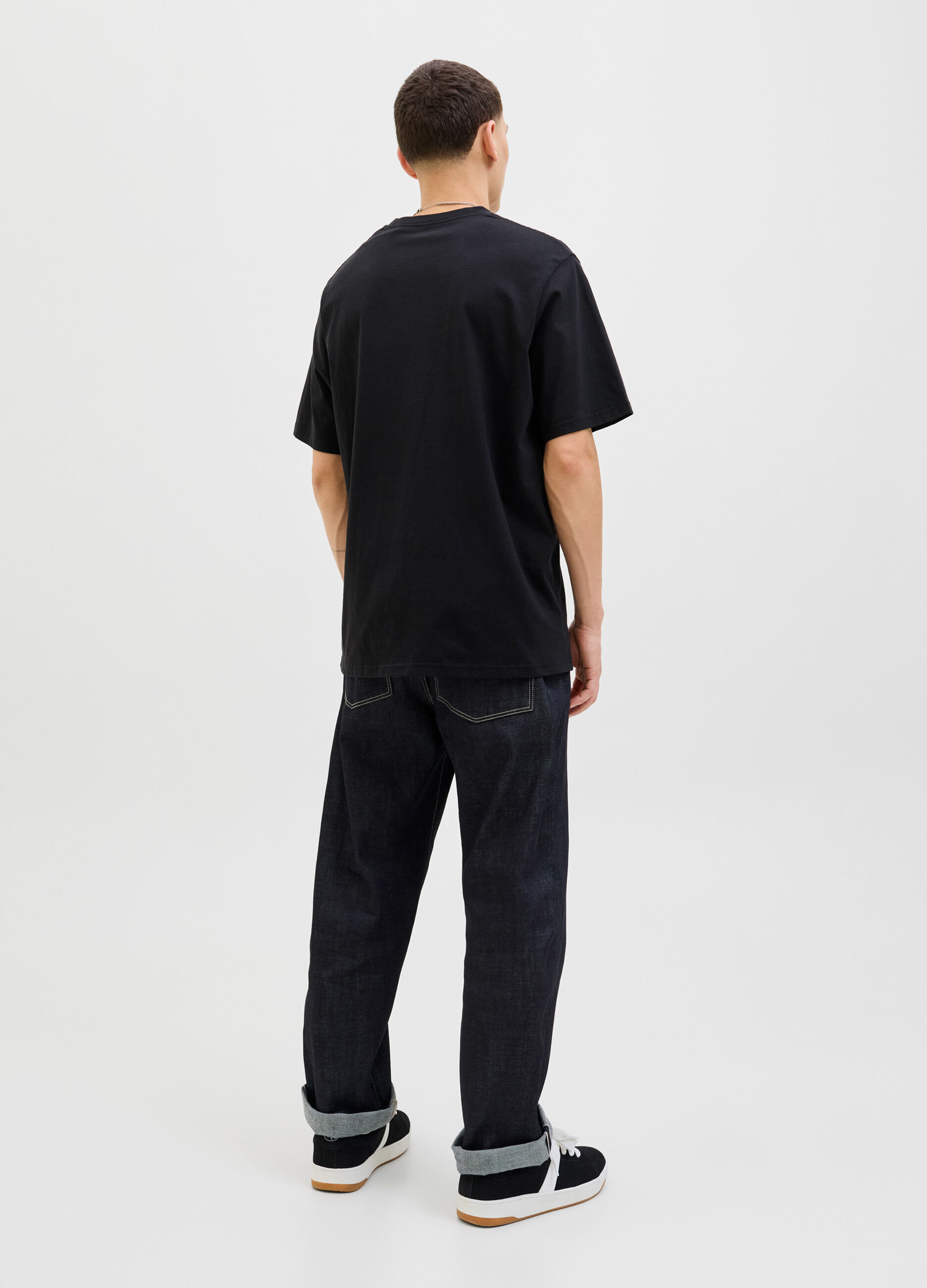 T-shirt in cotone oversize uomo_2
