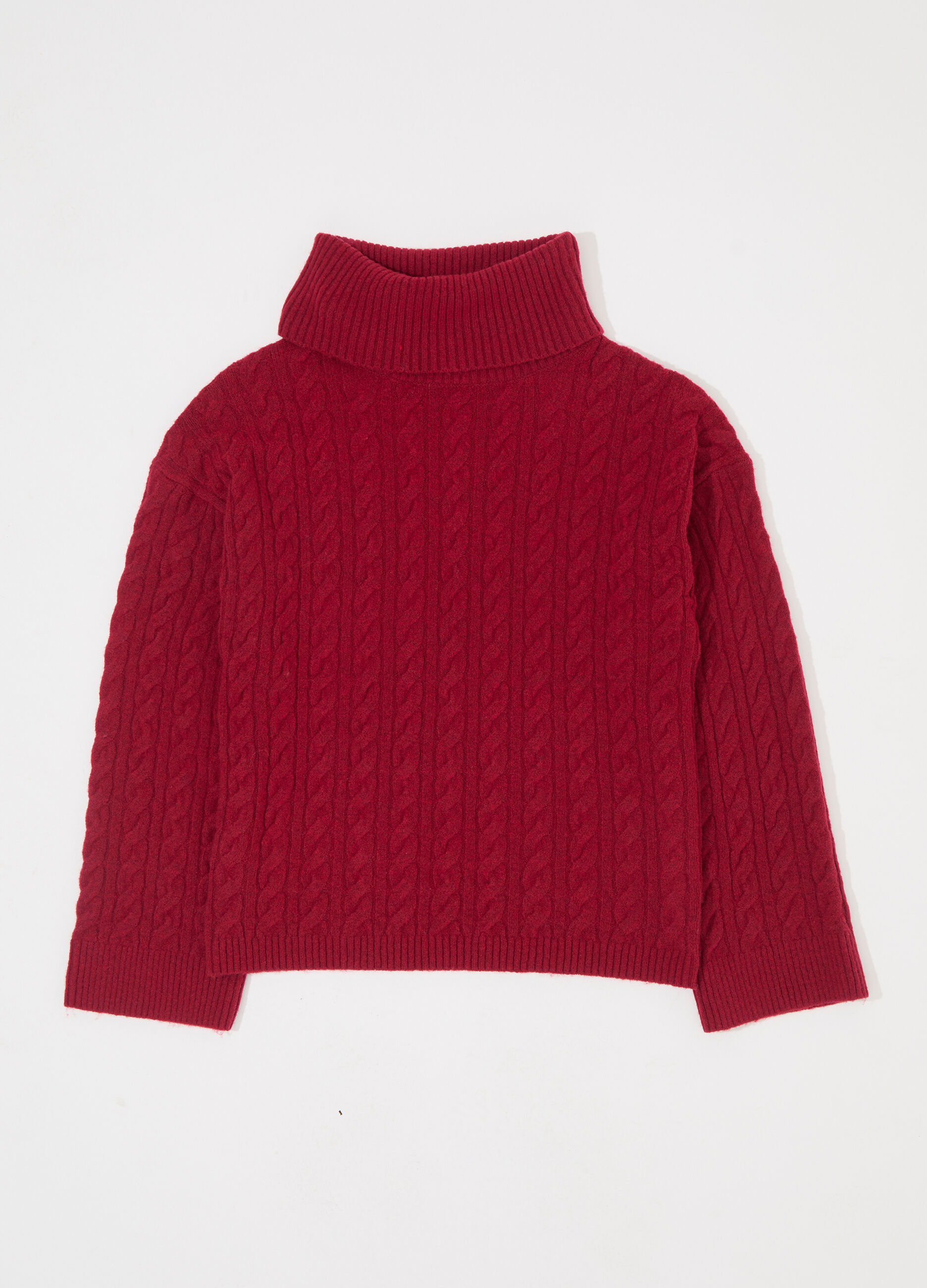 Dolcevita in misto lana a trecce donna_4