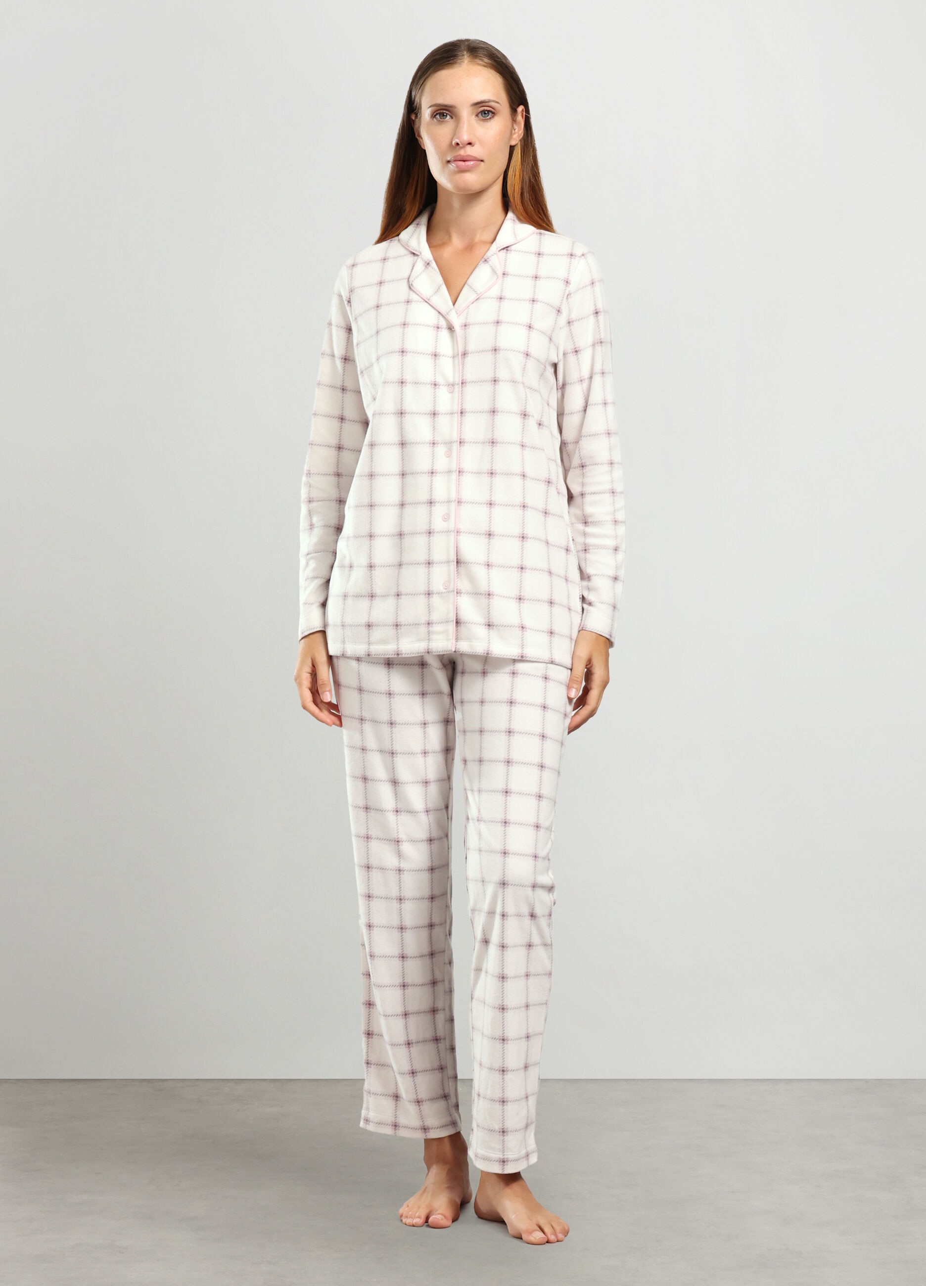 Set pigiama in pile donna_0