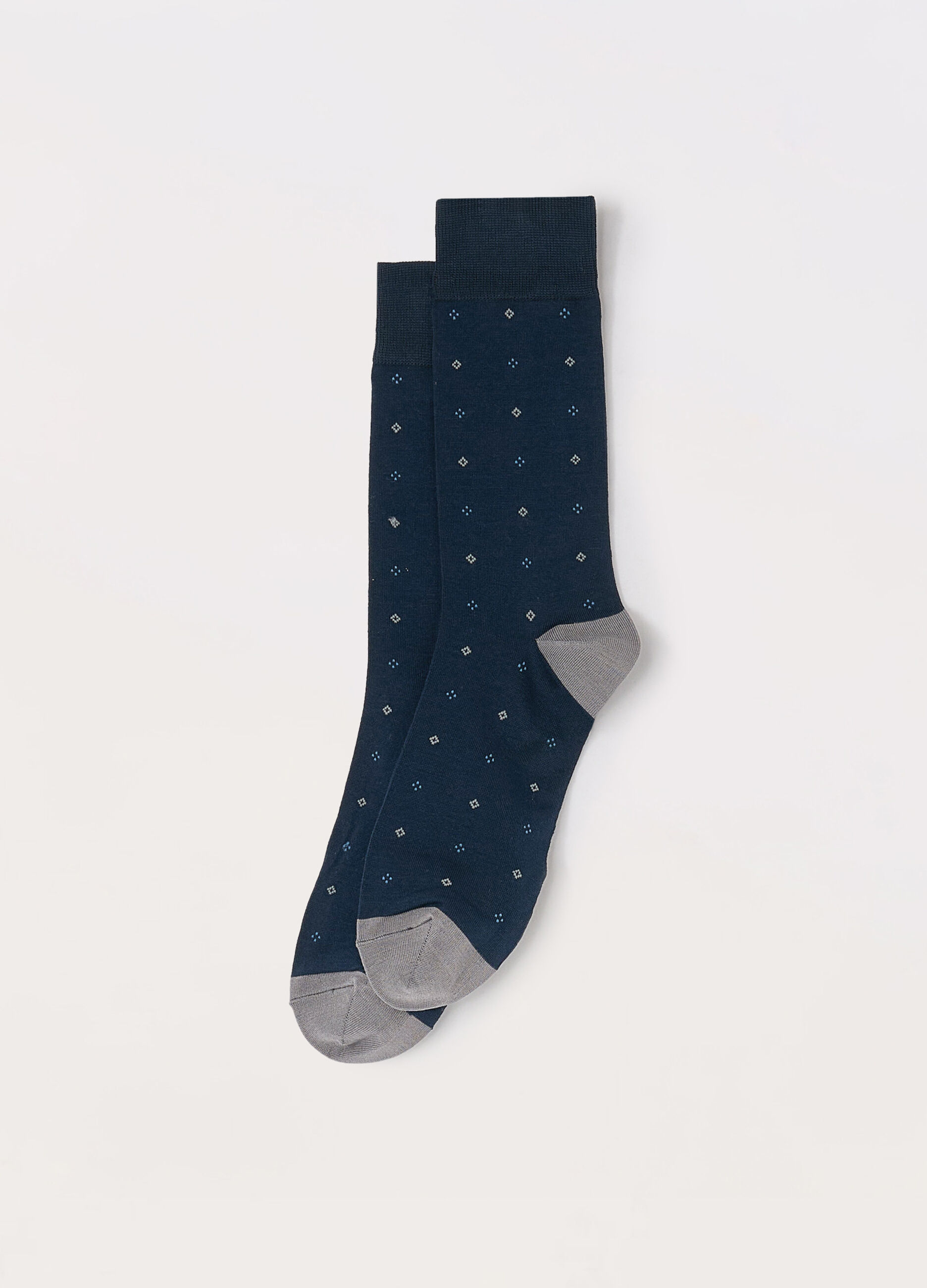 Calze corte in cotone stretch a fantasia uomo_0