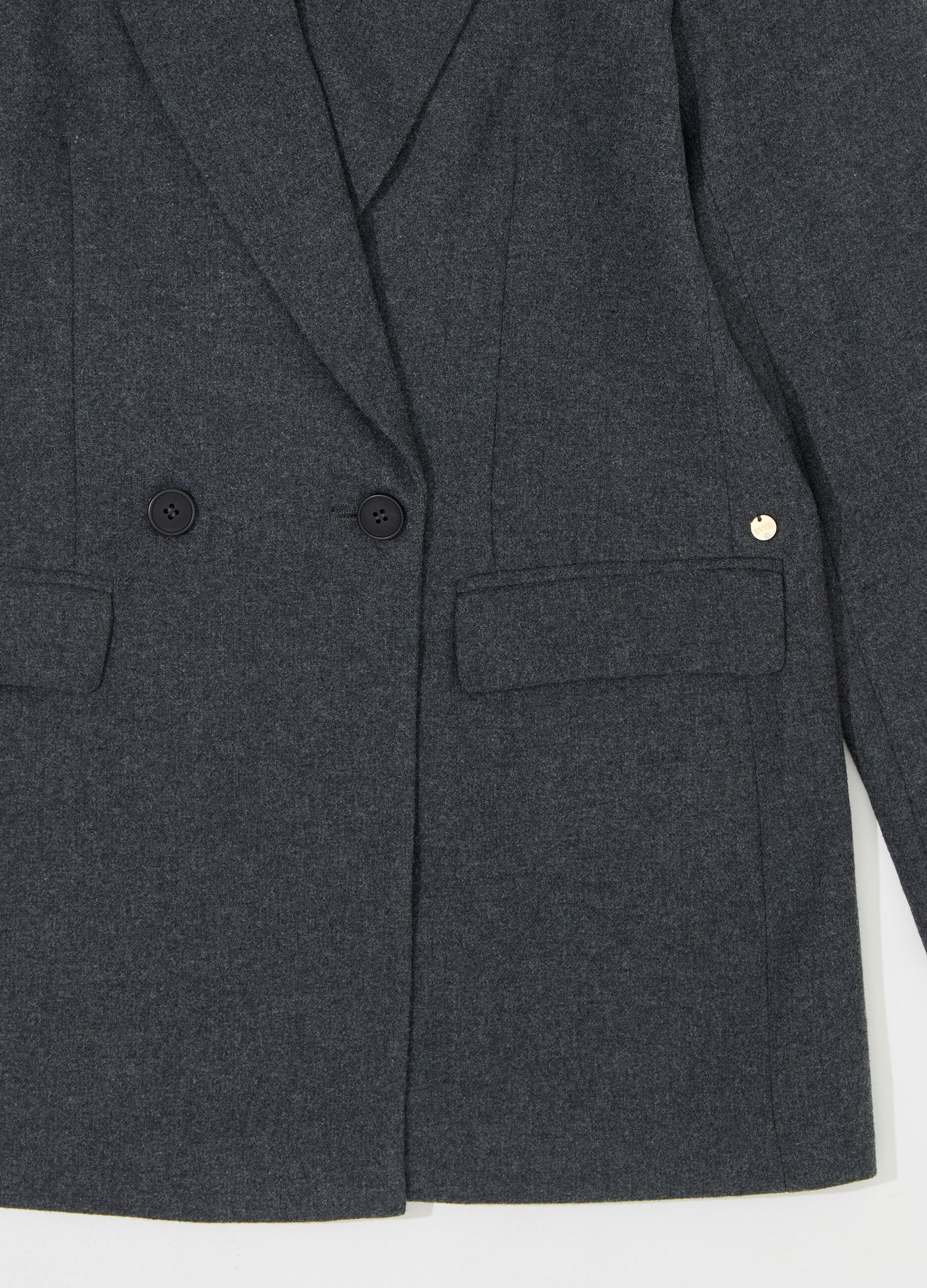 Blazer doppiopetto in misto lana donna_6