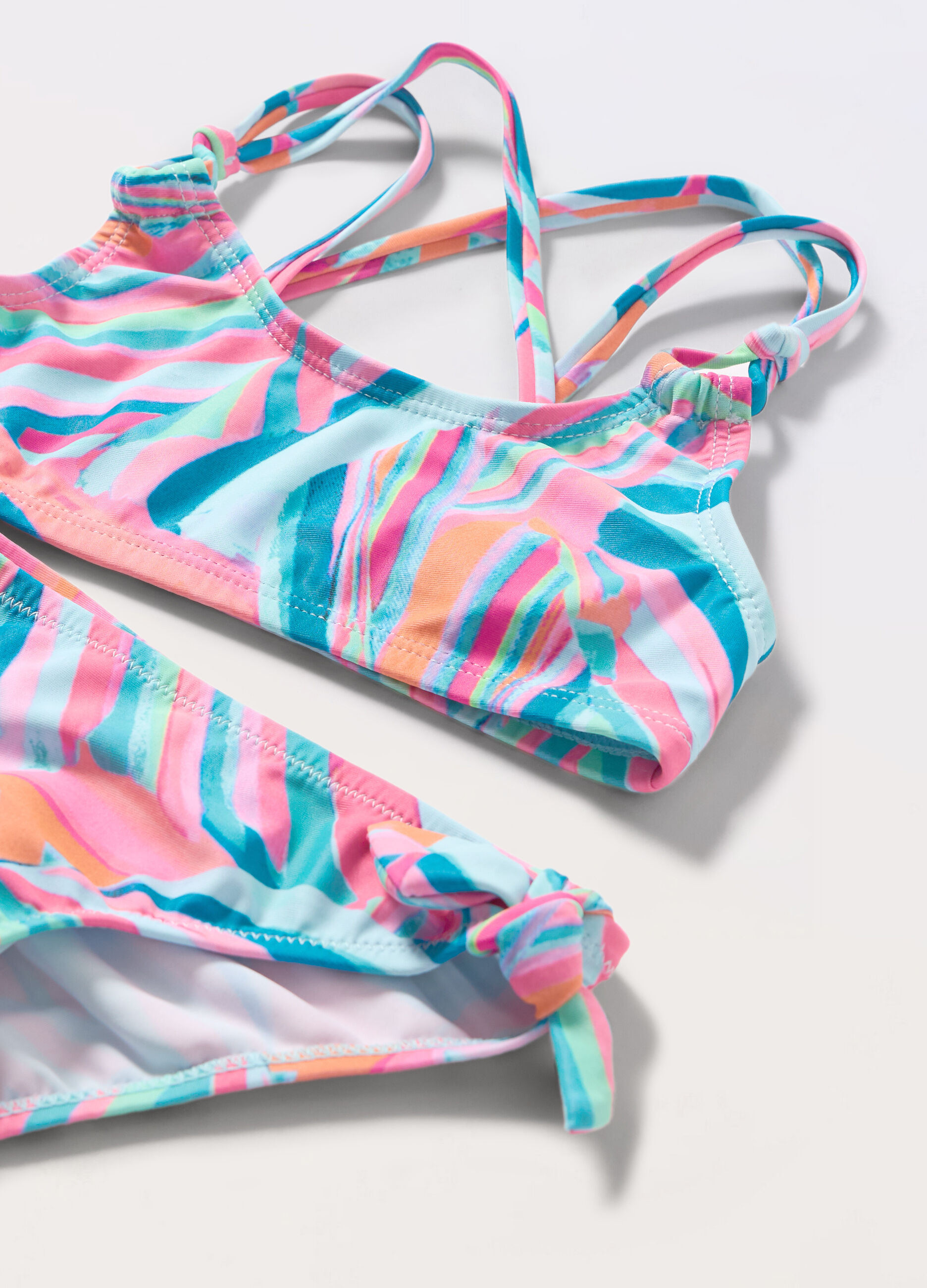 Bikini con stampa bambina