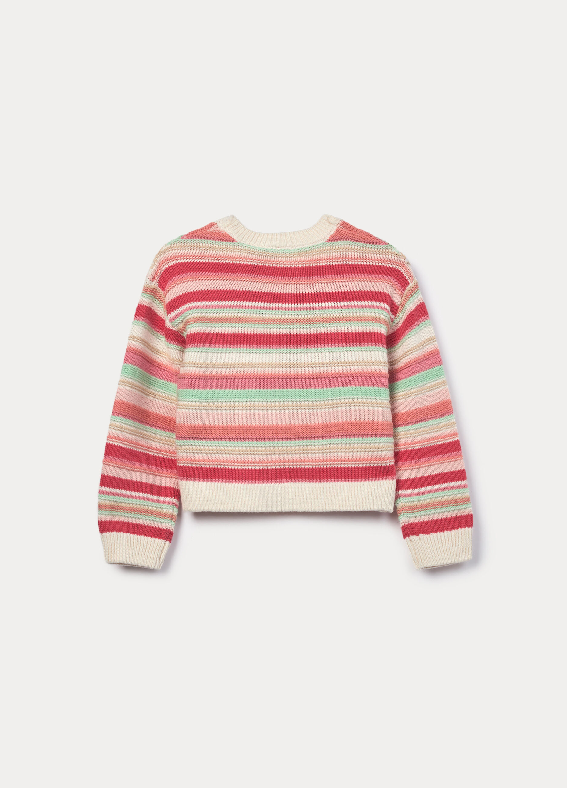 Maglioncino tricot misto cotone bambina_1
