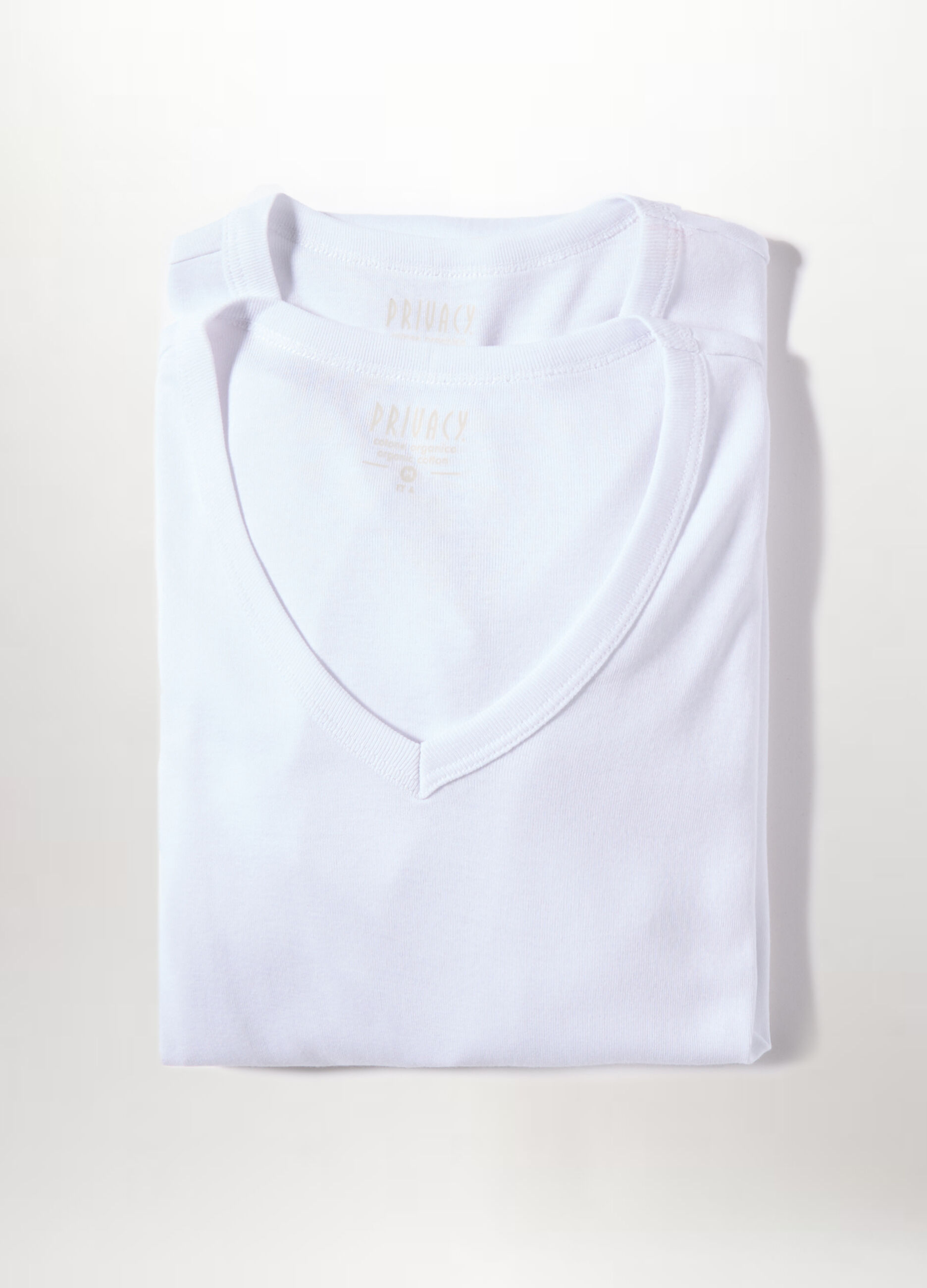 2 pack T-shirt collo a V in puro cotone uomo_1