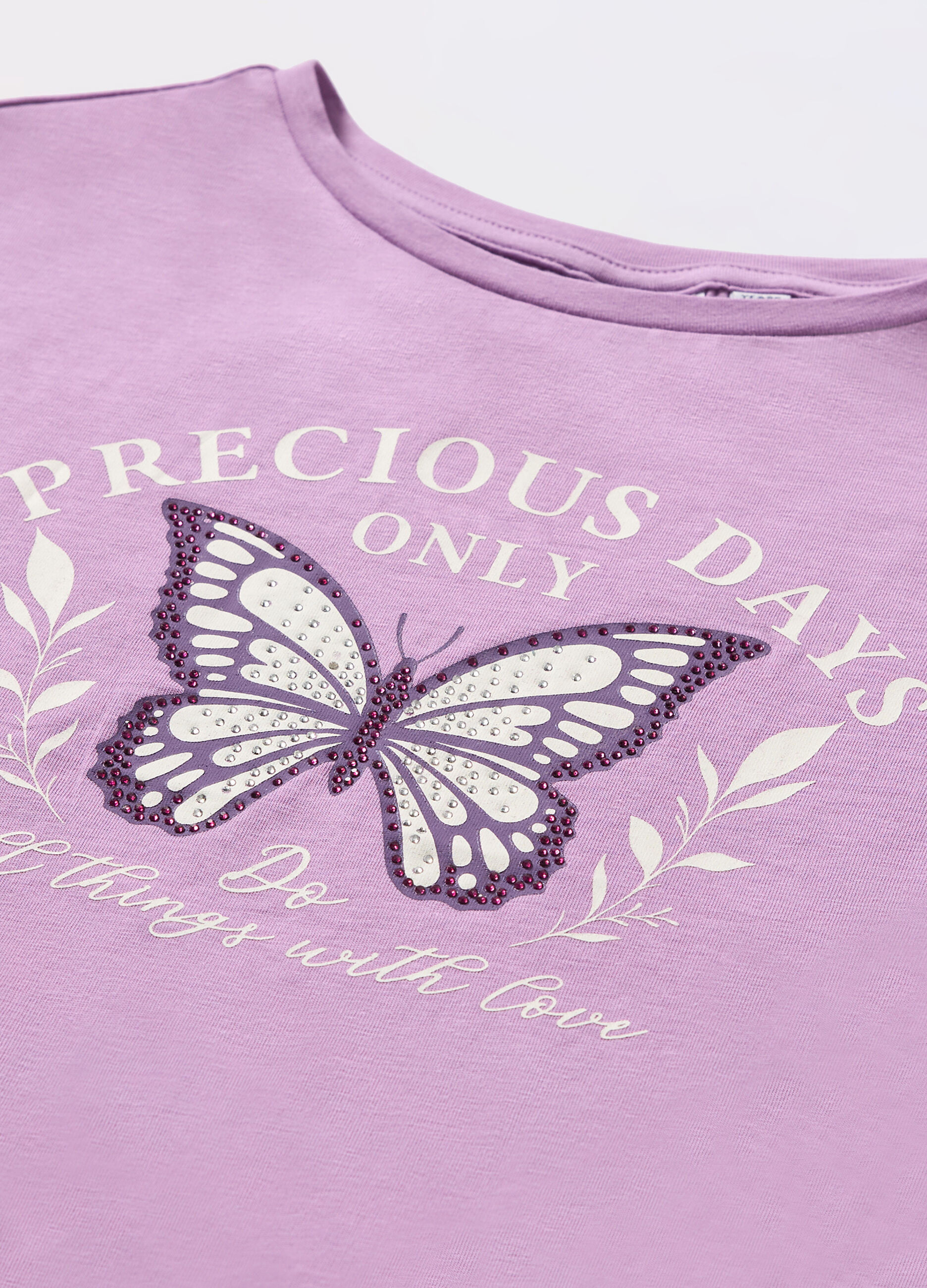 T-shirt in jersey di cotone stretch ragazza_1