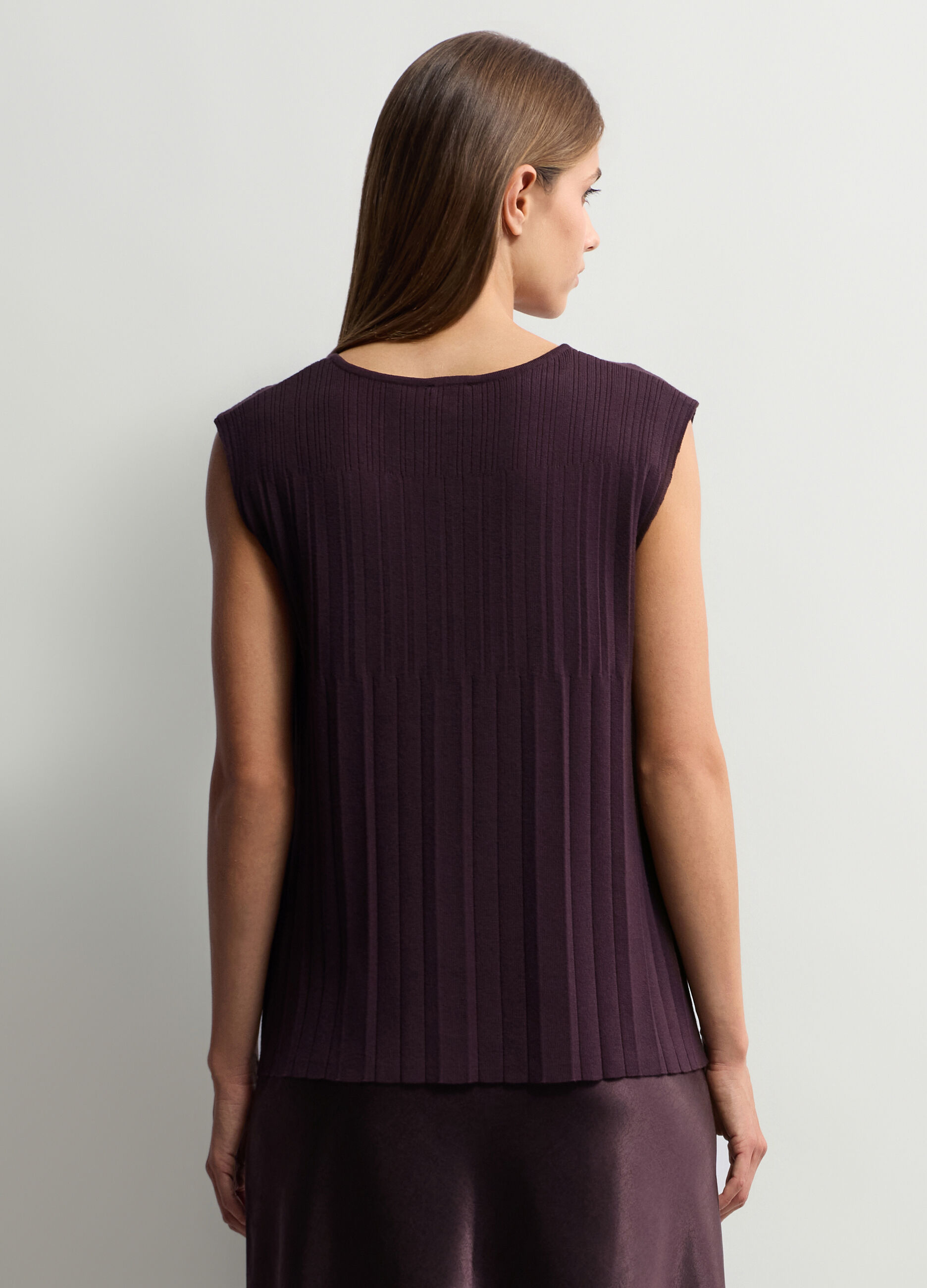 Maglia girocollo rasata Fit Over donna_1