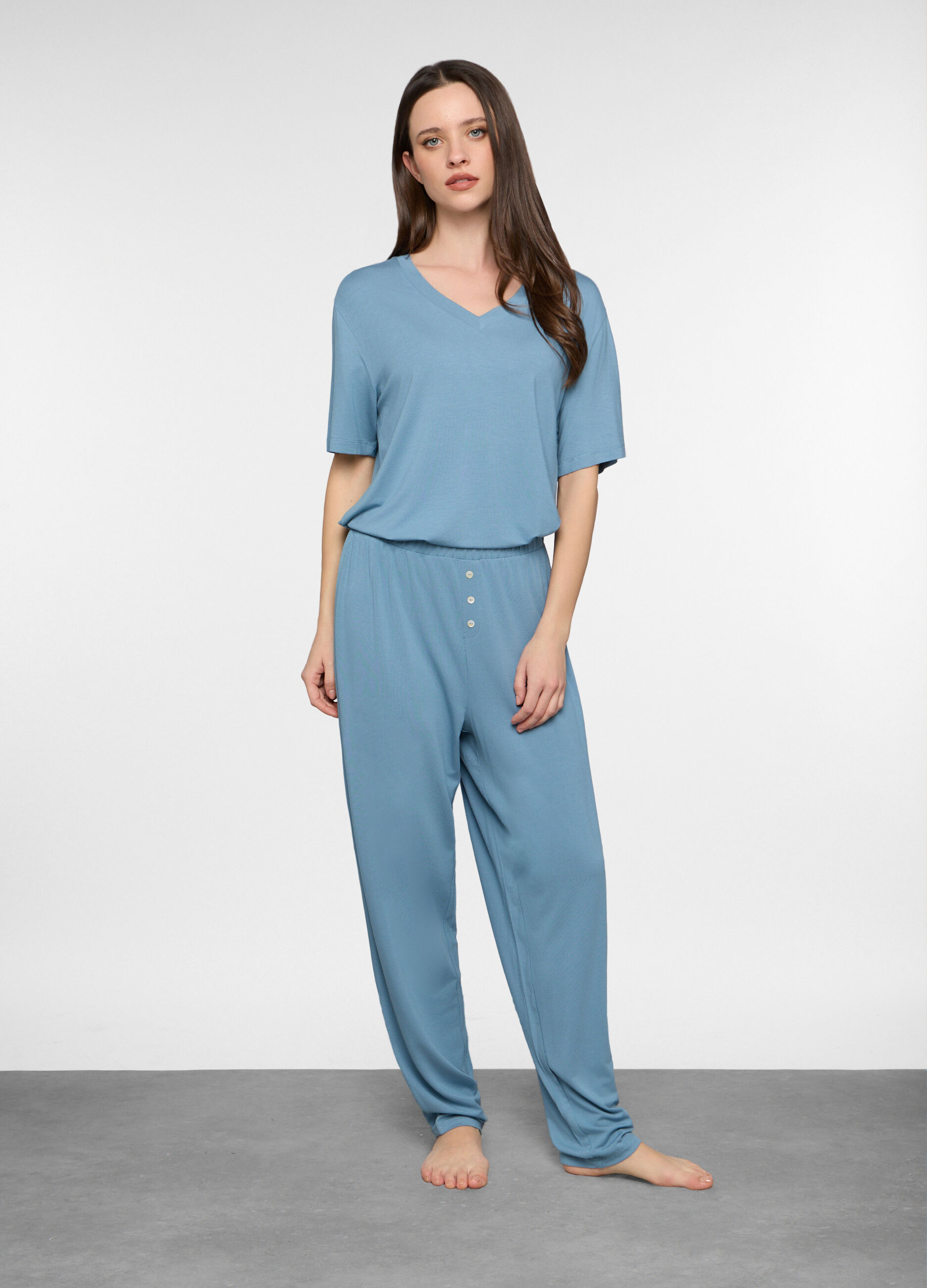 Pantaloni in jersey stretch donna_0