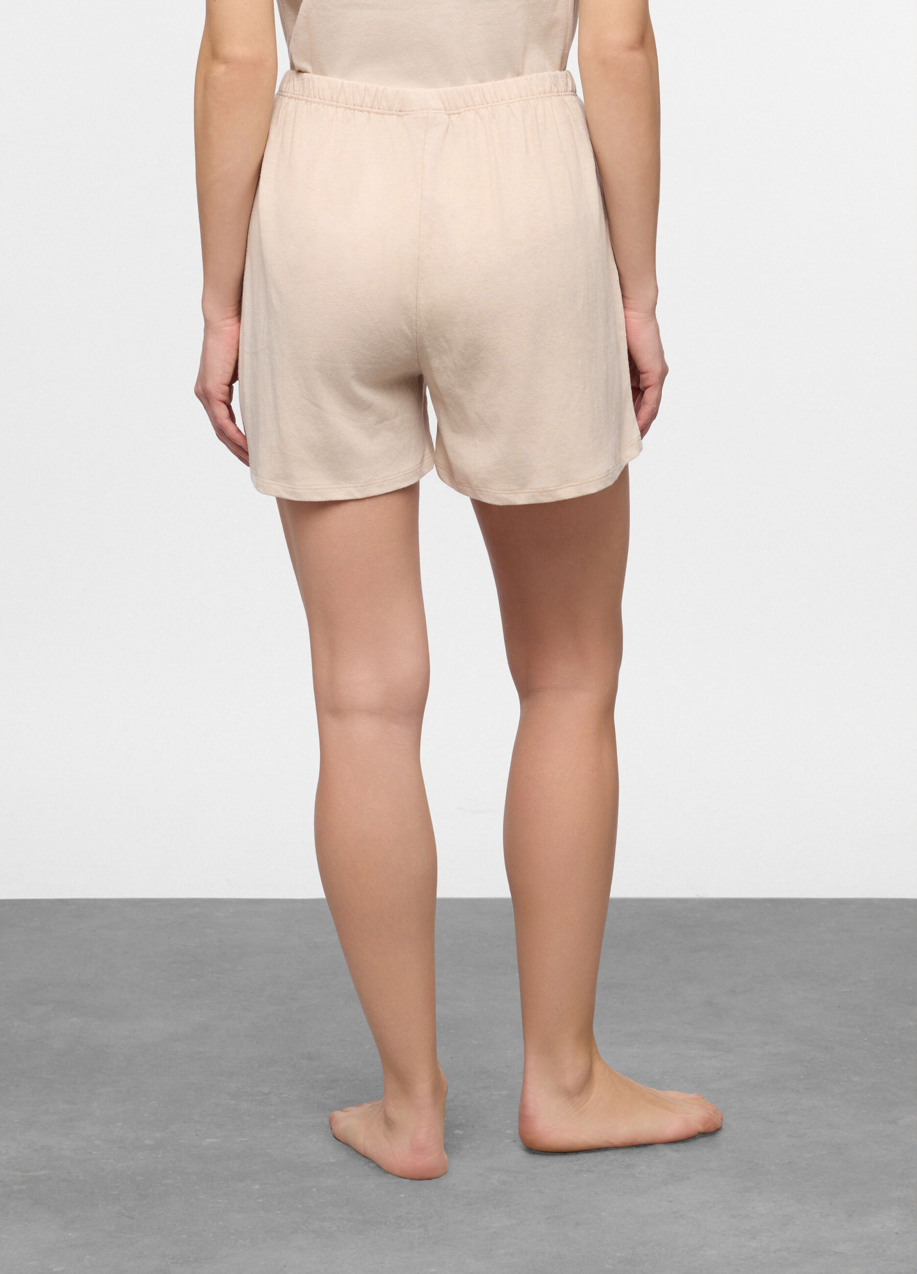 Shorts pigiama misto lino donna_1
