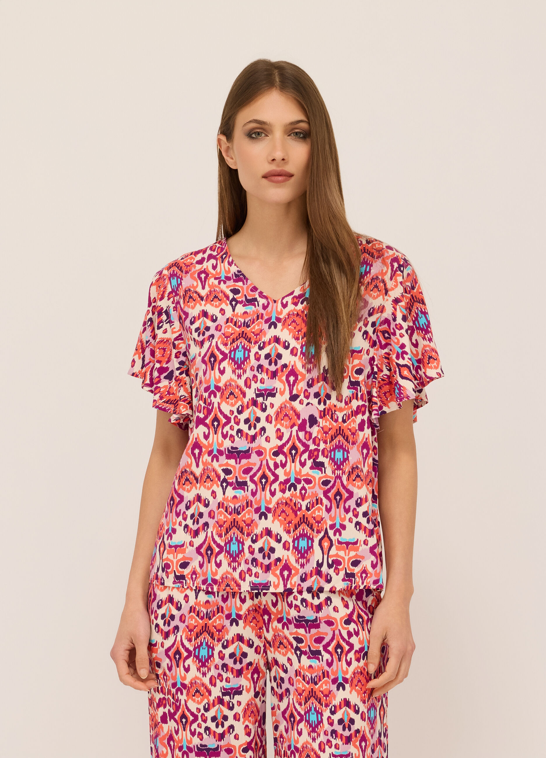 Blusa in pura viscosa donna_0