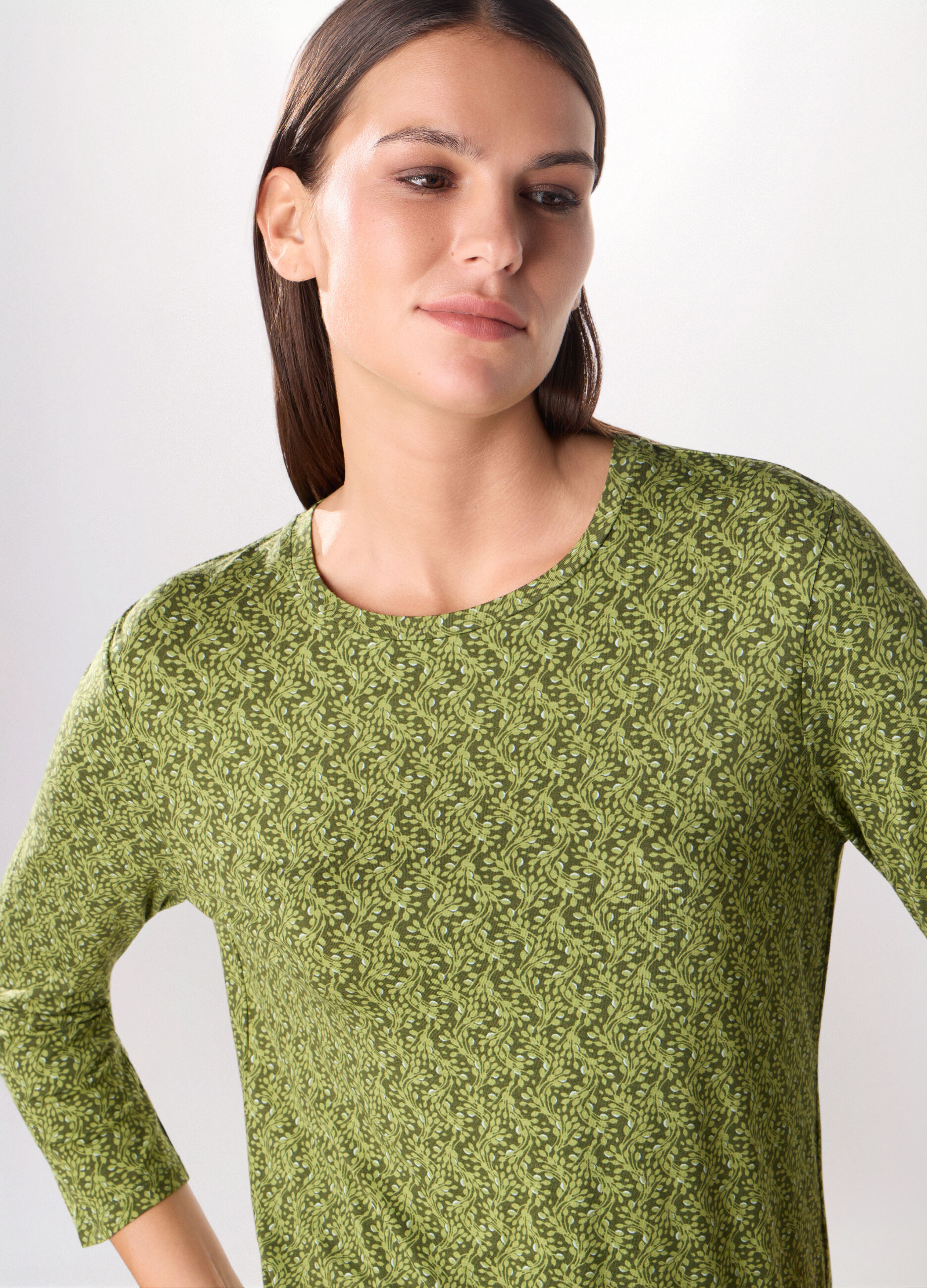 T-shirt in jersey di viscosa stretch donna_2