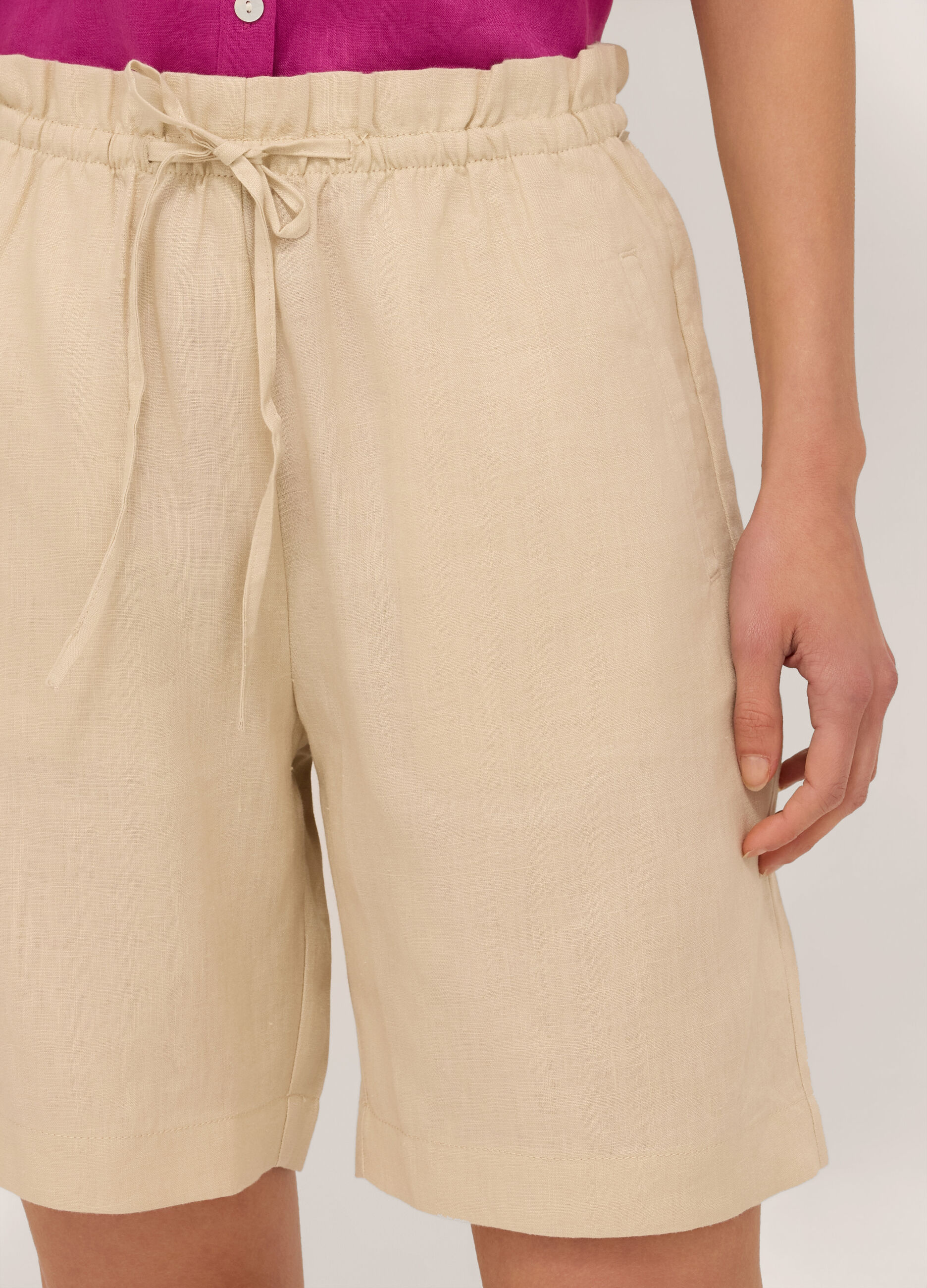 Bermuda in puro lino donna_2