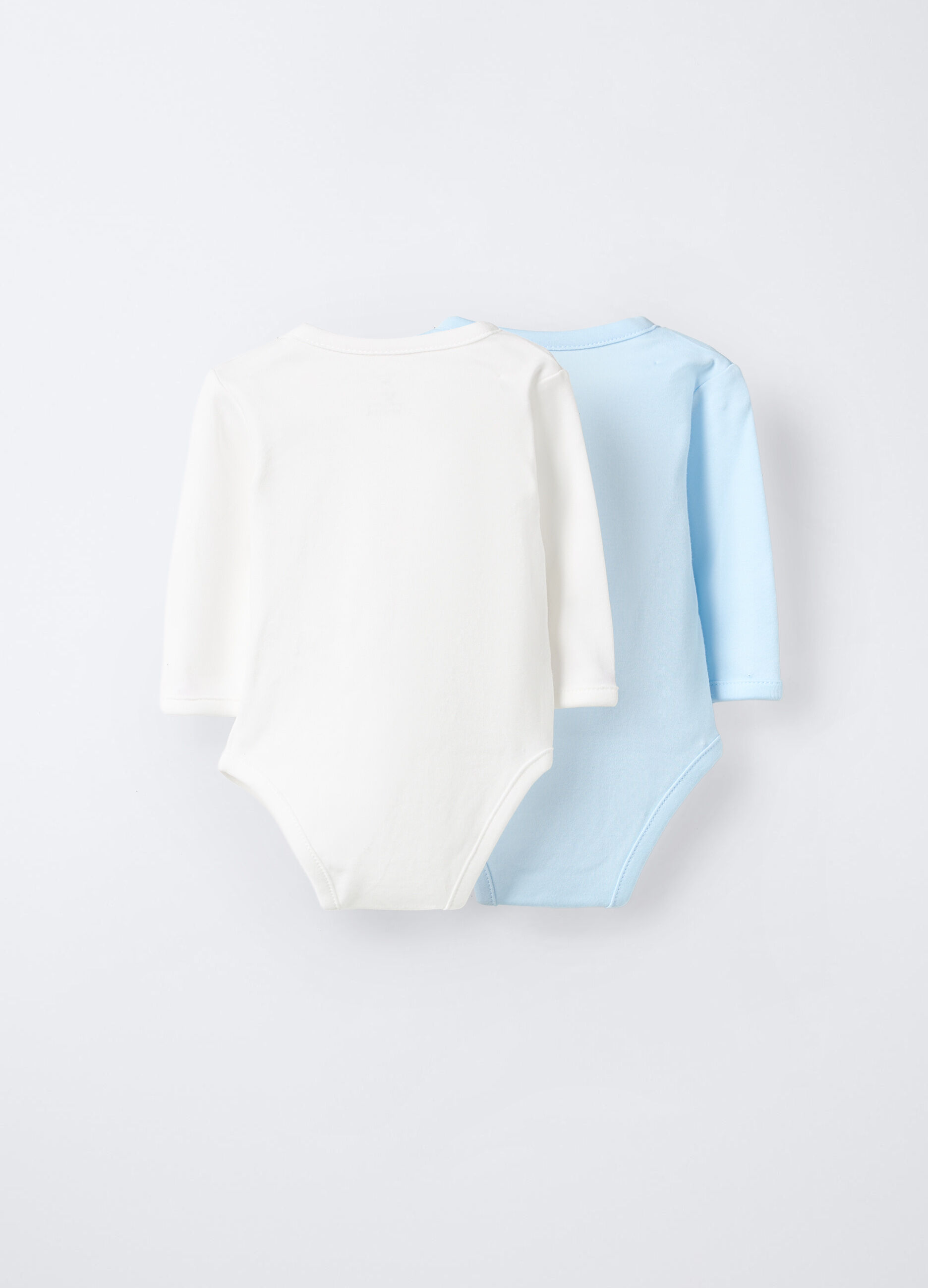 Pack 2 body incrociati in interlock di puro cotone neonata_1