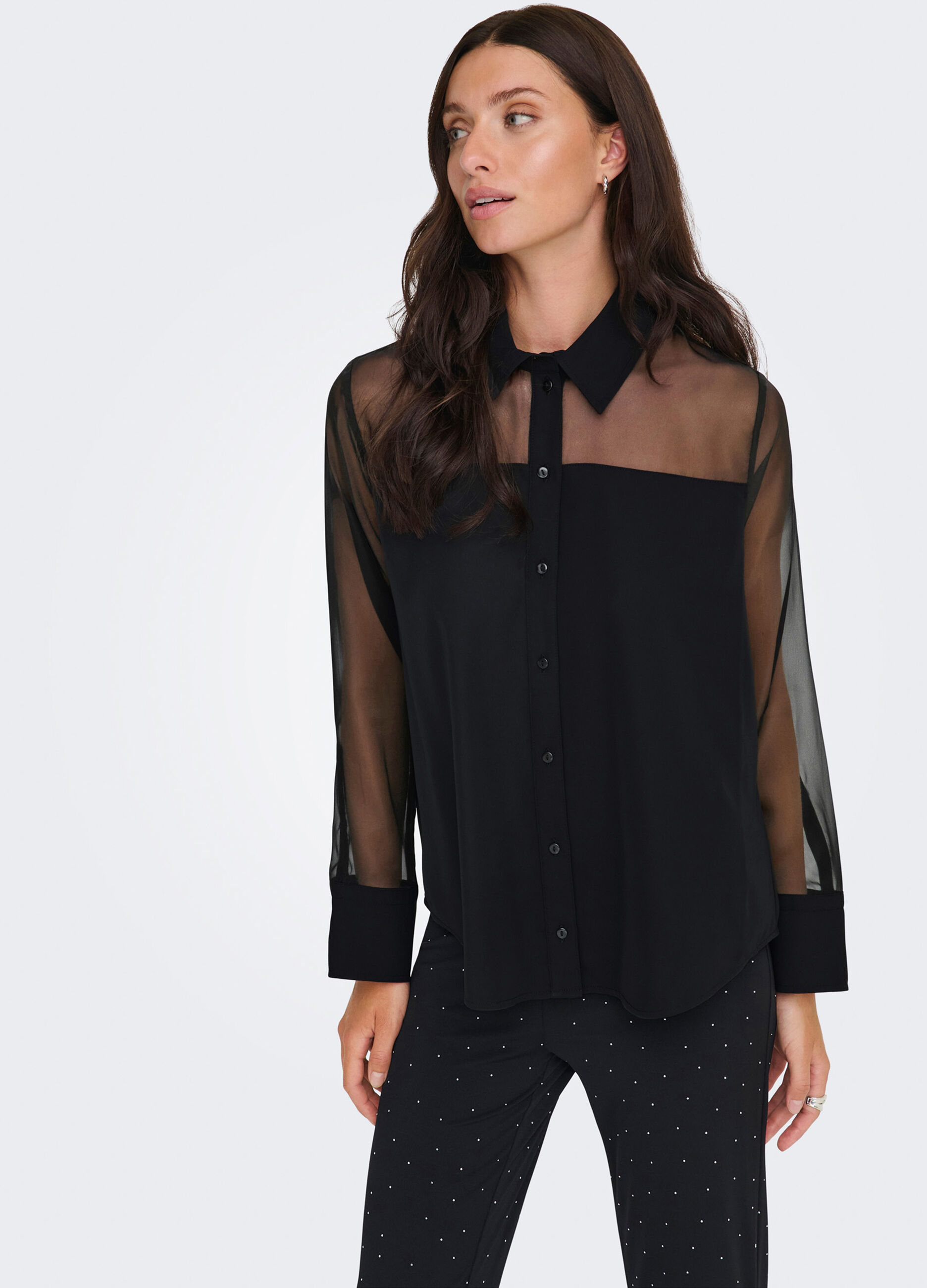 Camicia con inserti donna _3