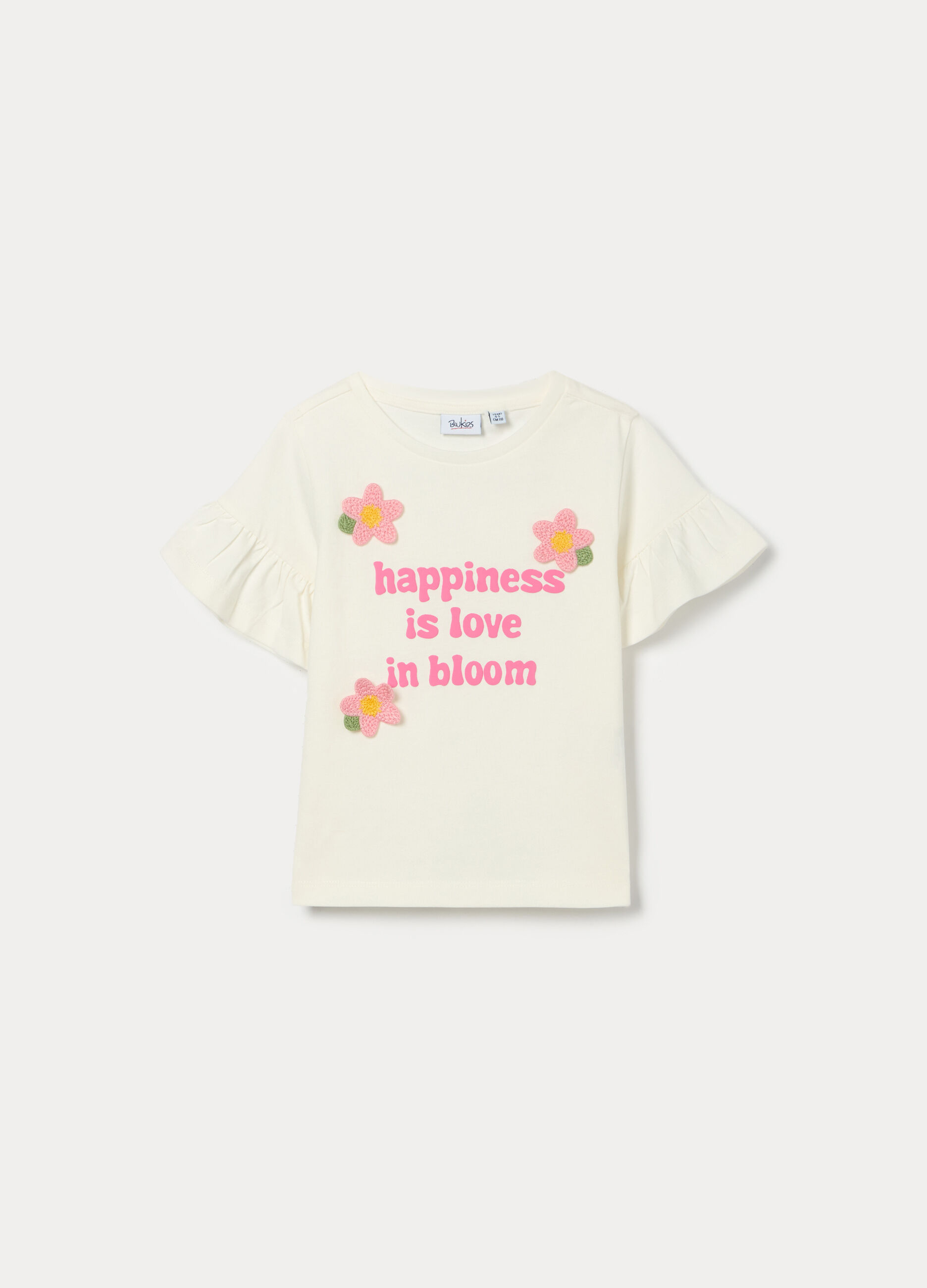 T-shirt in jersey di puro cotone bambina_0