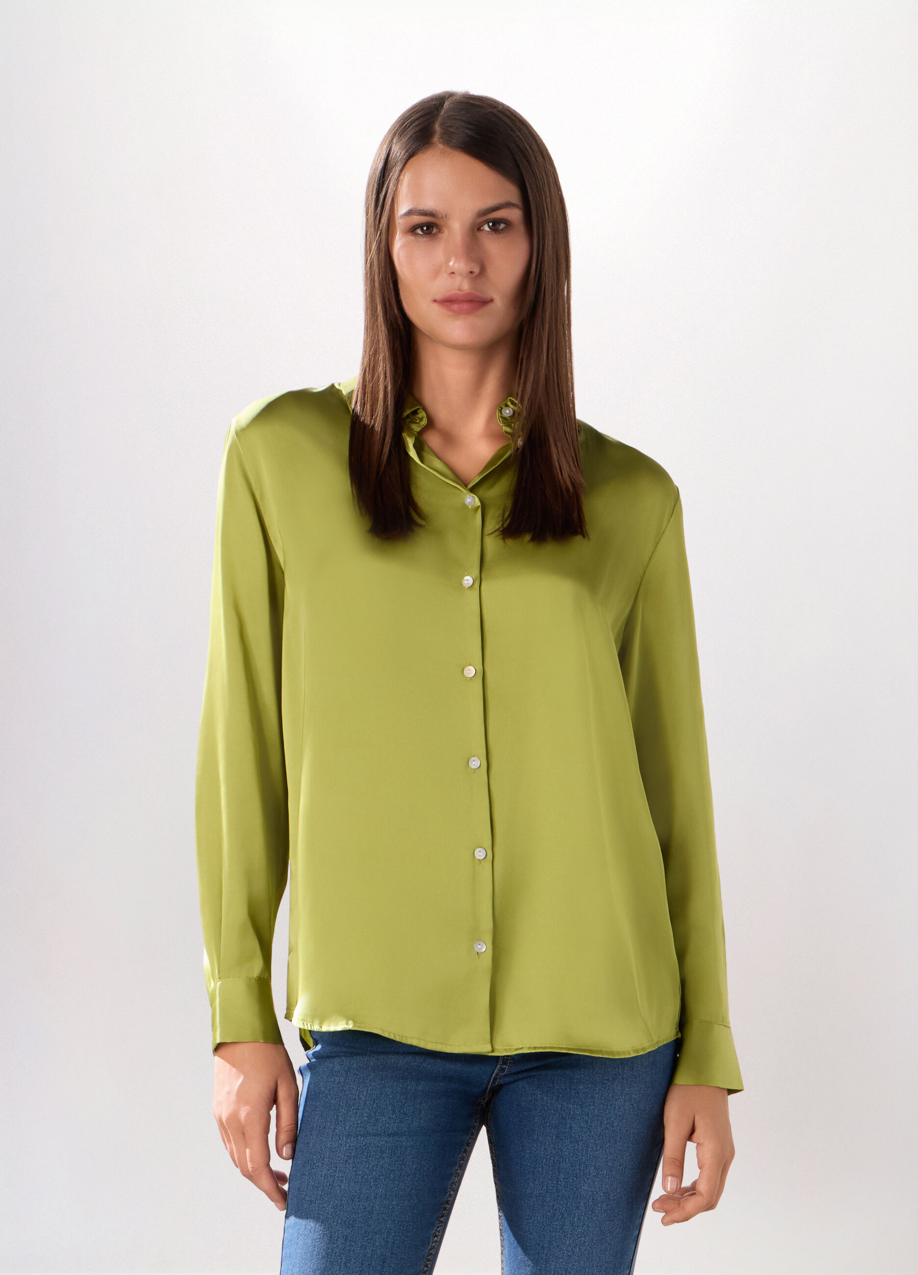Camicia in raso donna_0