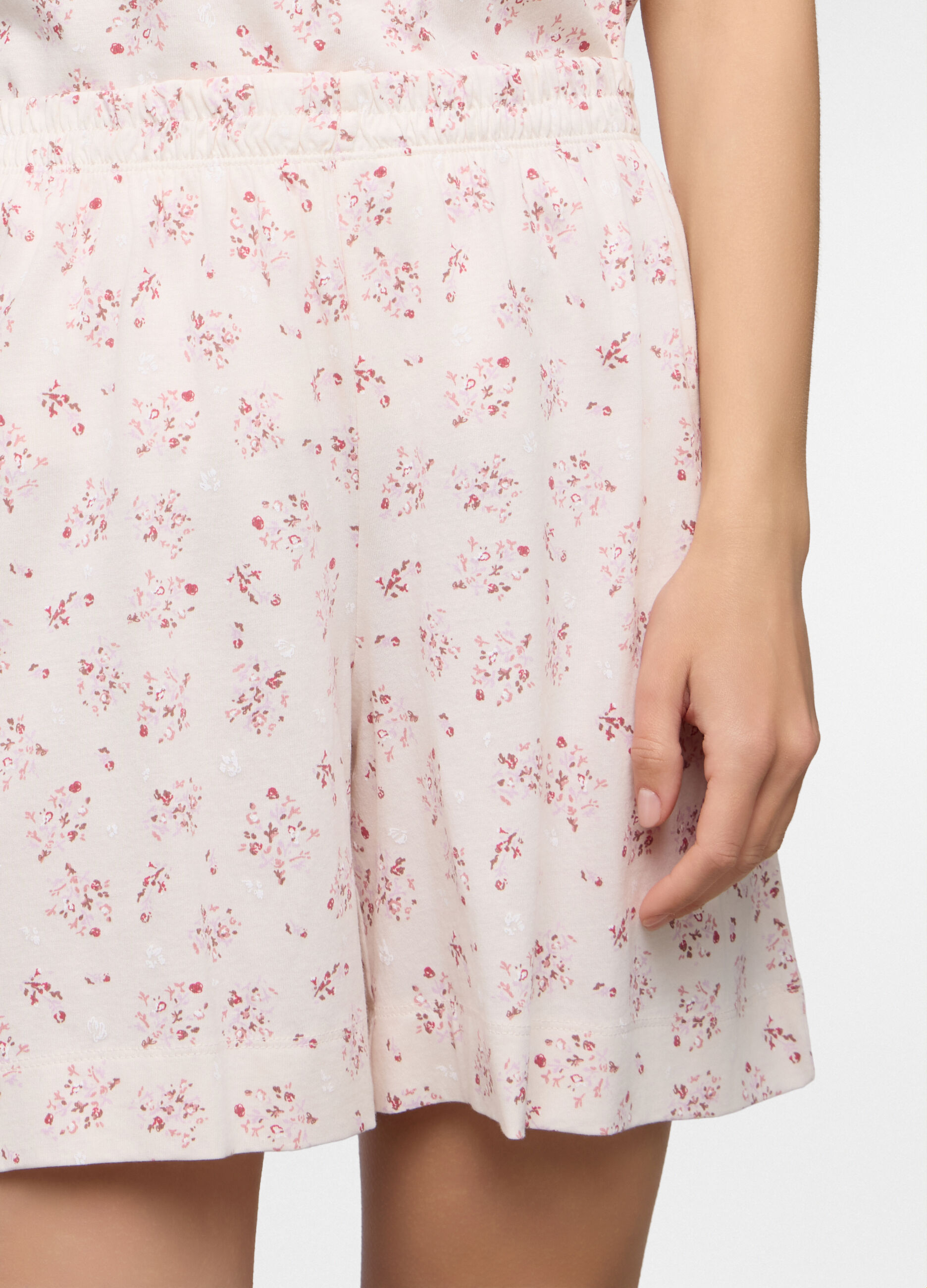 Shorts pigiama in jersey di puro cotone donna_2