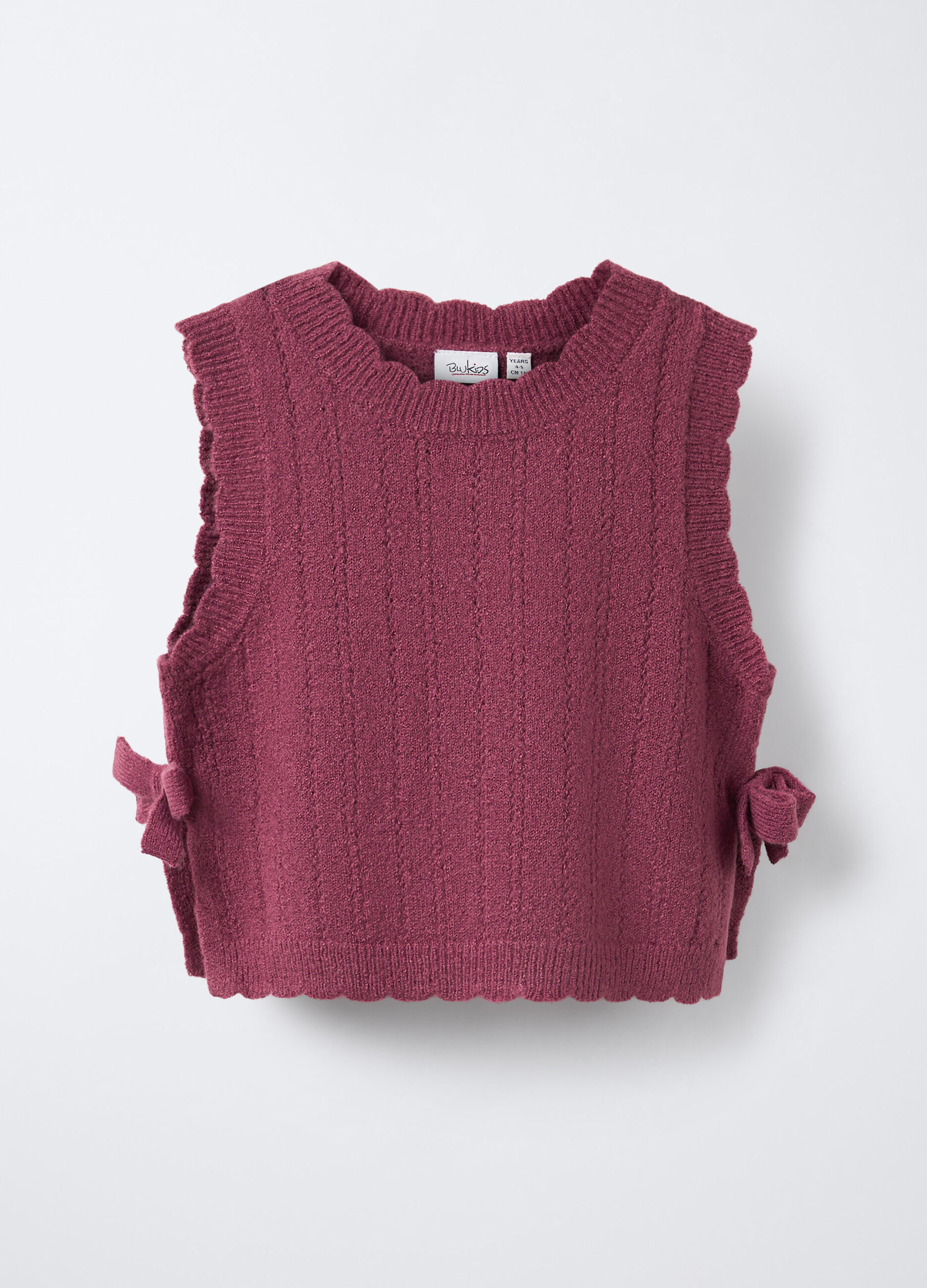 Gilet tricot girocollo bambina_0